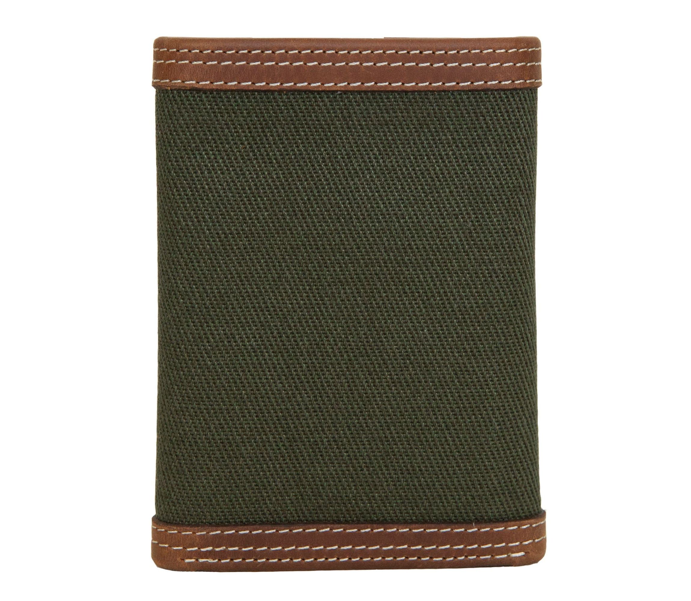 WOLVERINE Canvas and Leather Trifold Wallet