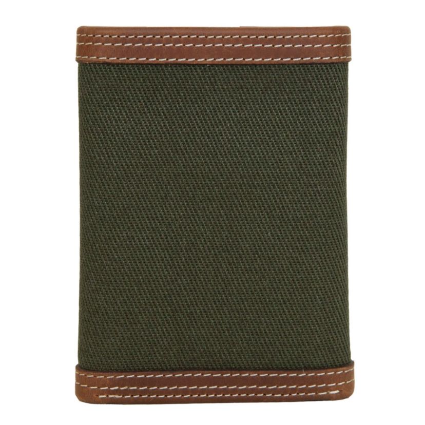 WOLVERINE Canvas and Leather Trifold Wallet