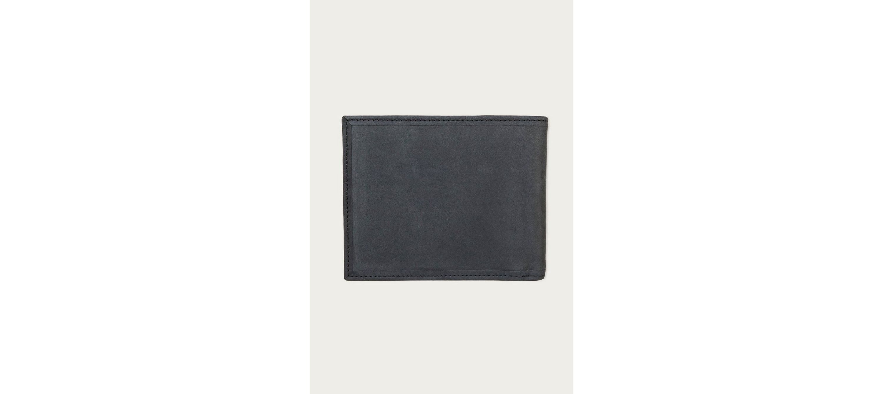 Flag Embossed Leather Bifold Wallet