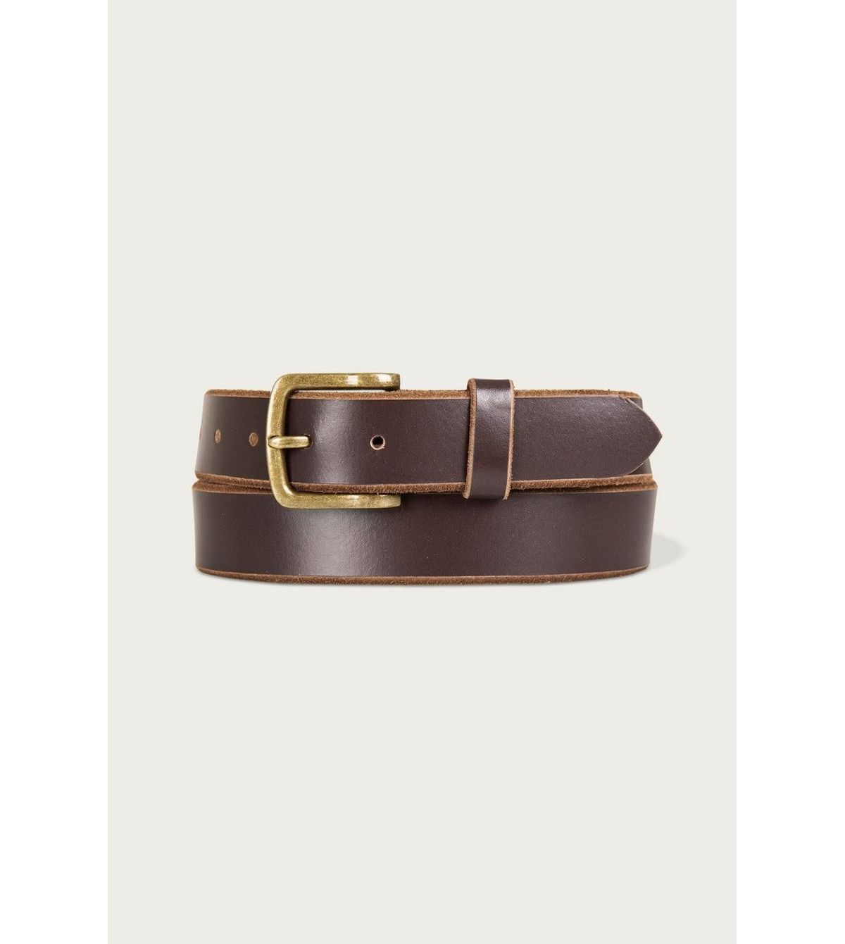 Raw Cut Edged Leather Jean Belt