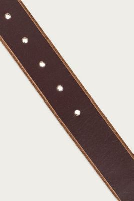 Greg Norman Crocodile Print Reversible Leather Belt - Tan / Black