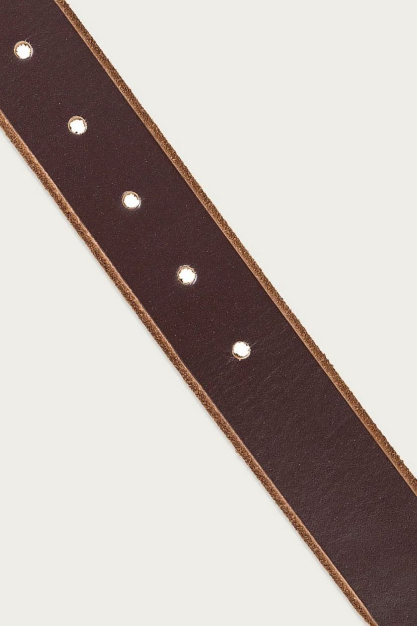 Raw Cut Edged Leather Jean Belt