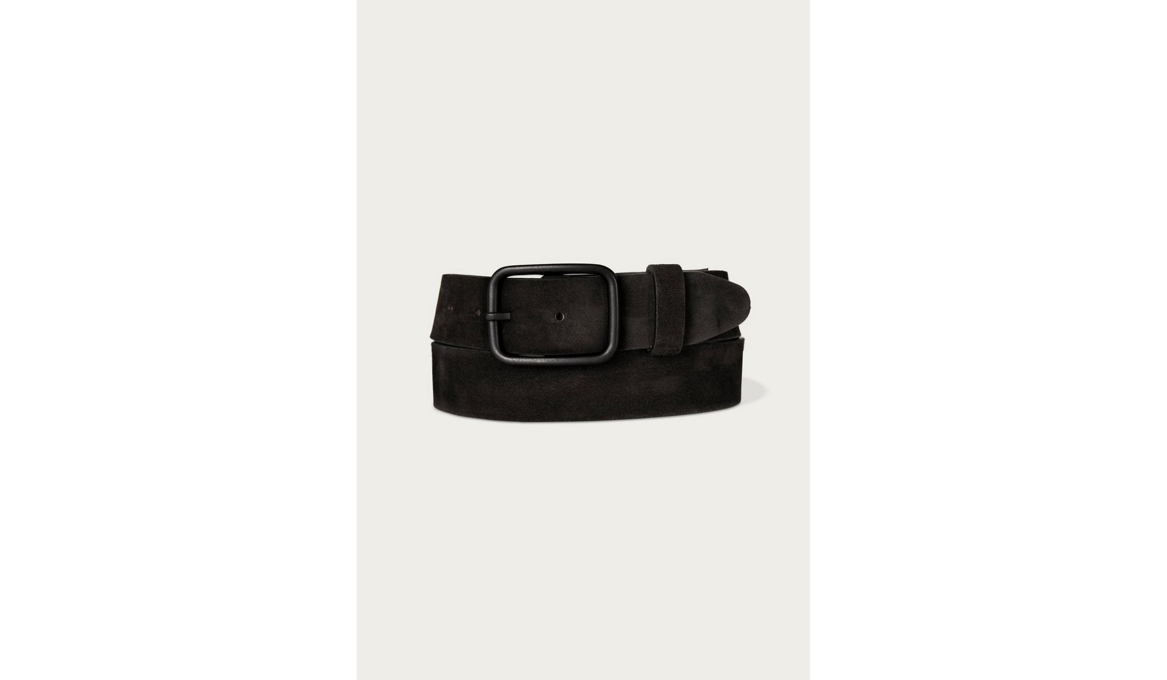 Distressed Suede Leather Belt