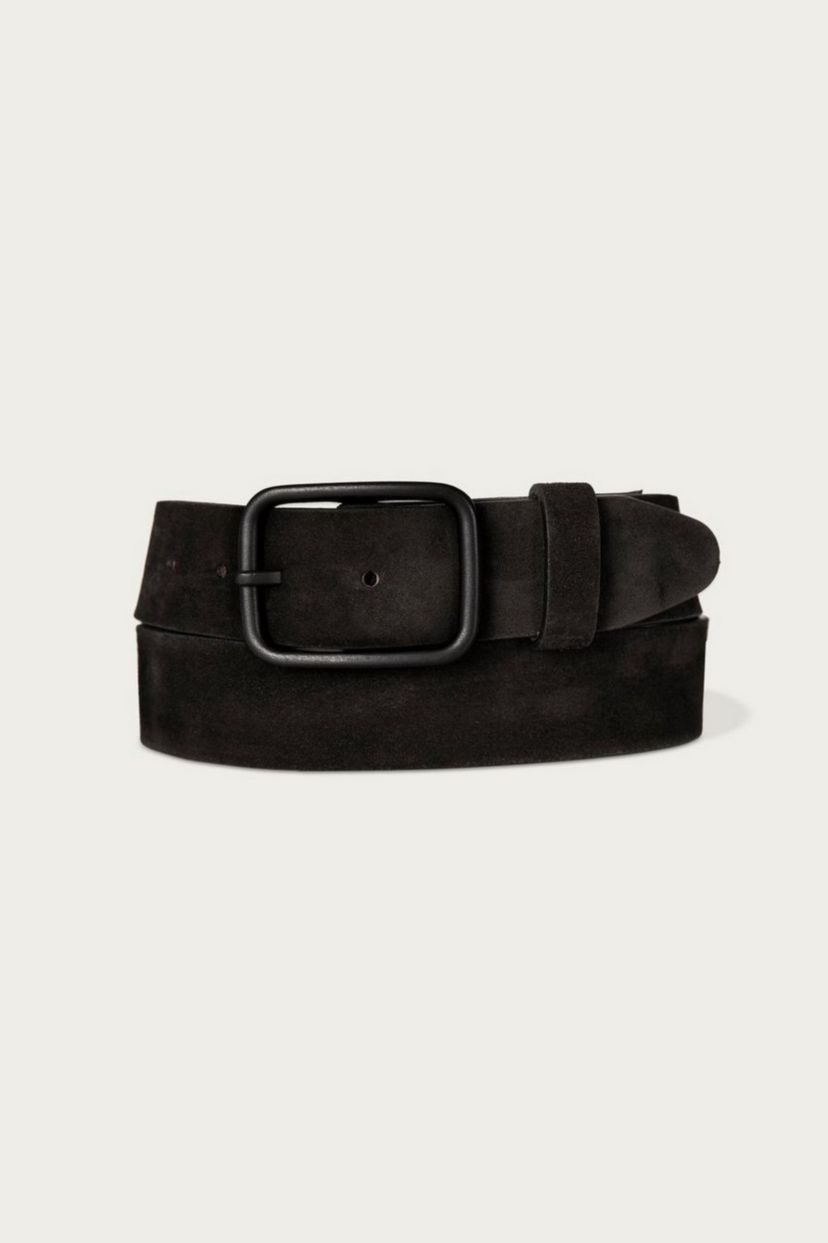 Distressed Suede Leather Belt