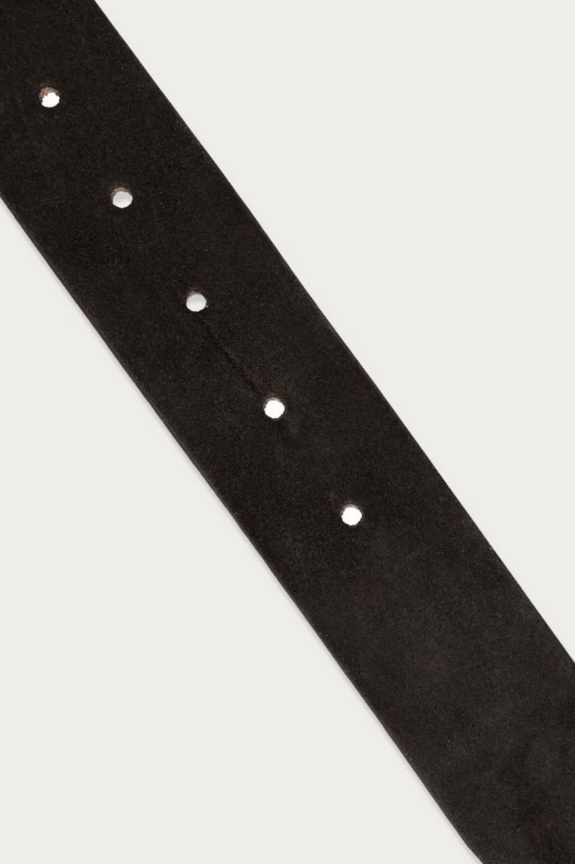 Distressed Suede Leather Belt
