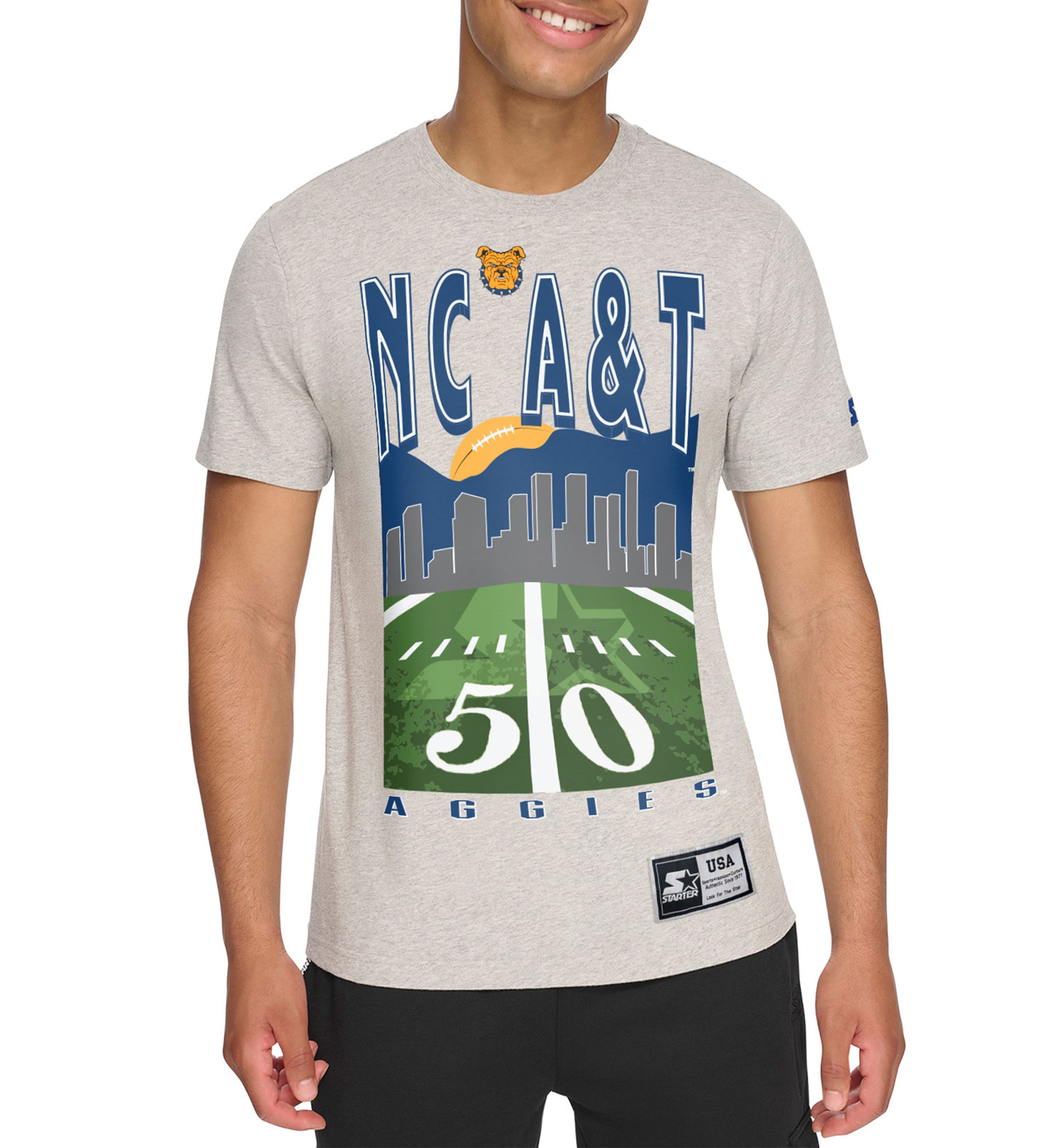NCAA NC A&T Aggies 50 Yard Graphic T-Shirt