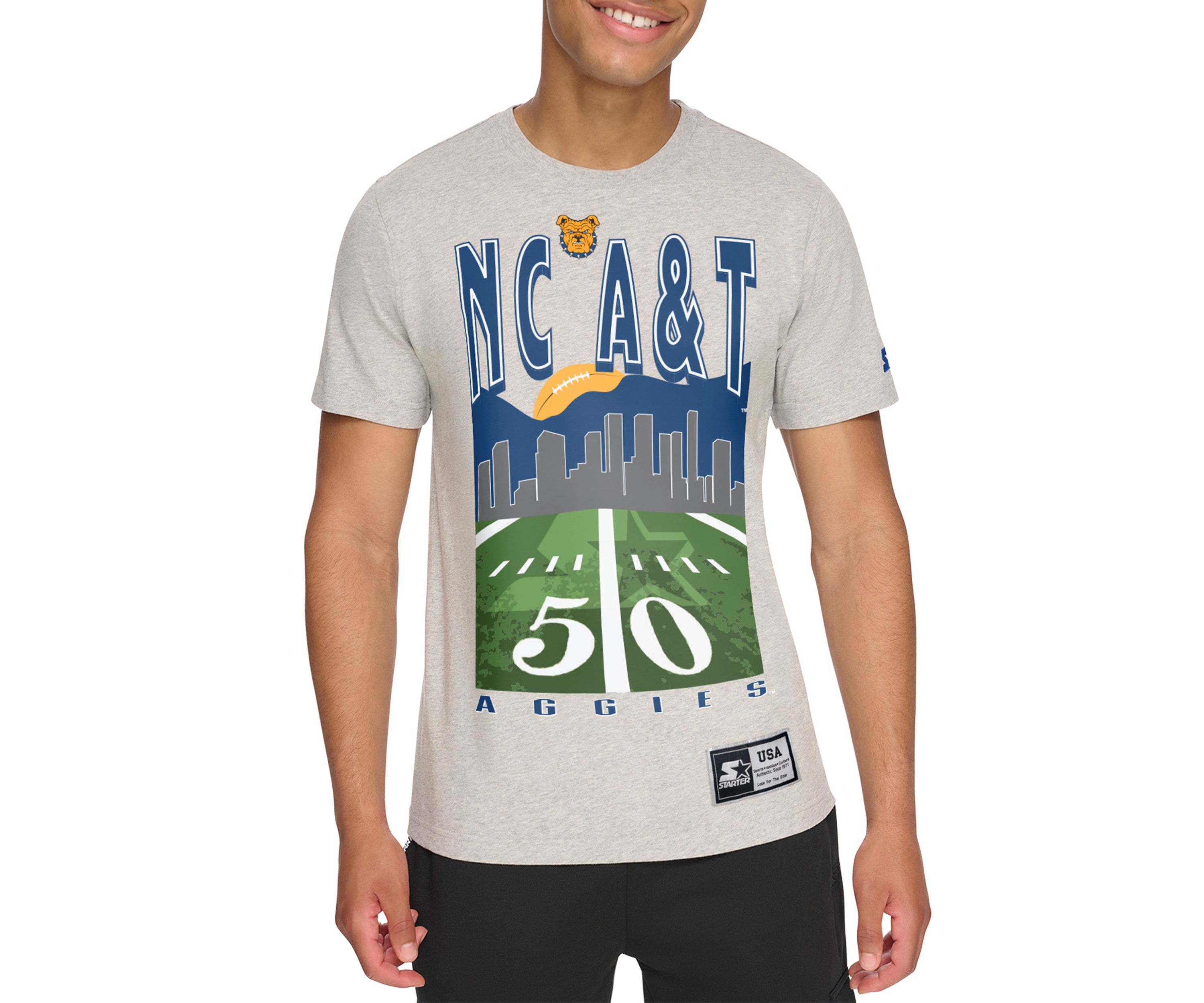 NCAA NC A&T Aggies 50 Yard Graphic T-Shirt