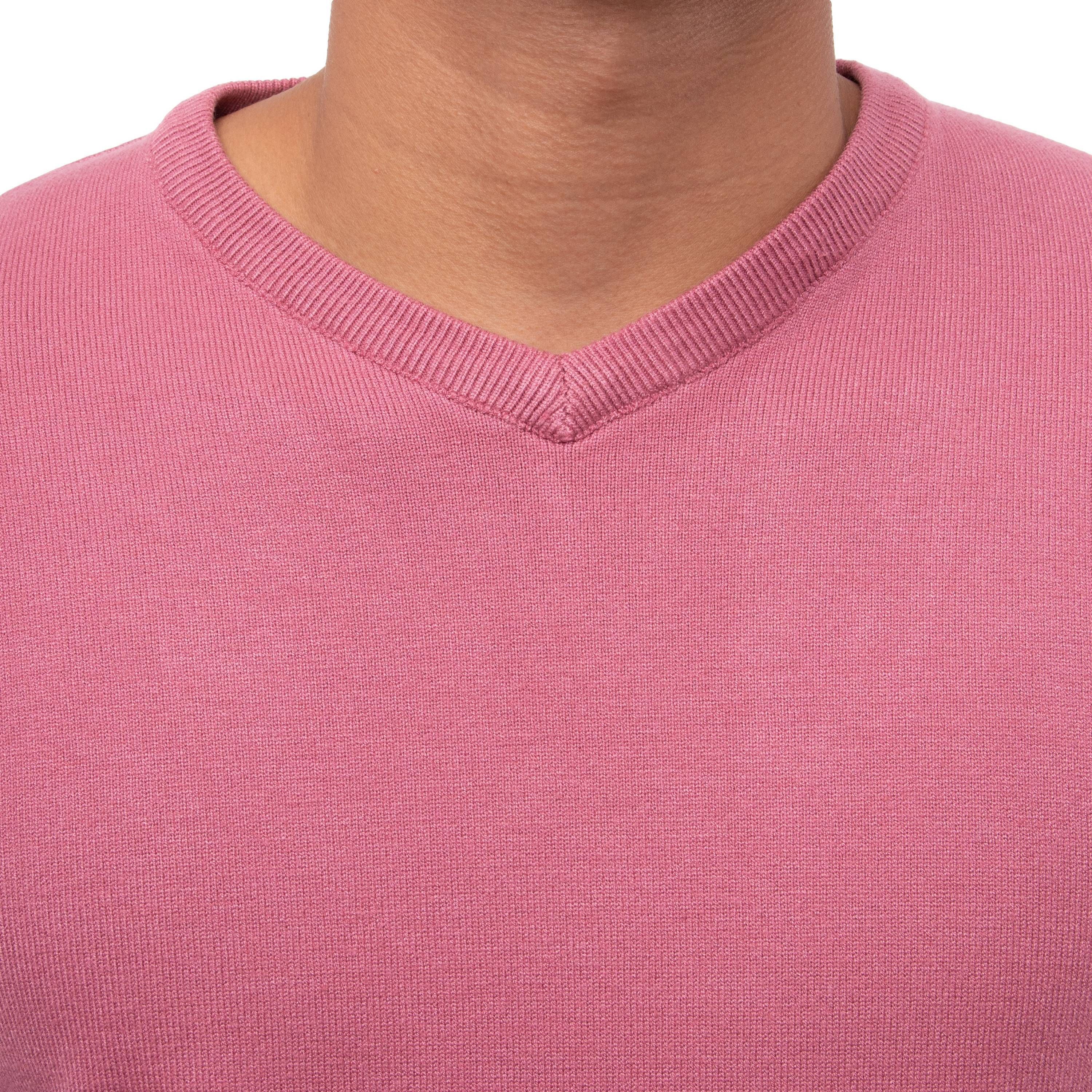 X RAY Mens Basic Long Sleeve Mid-Weight V-Neck Sweater