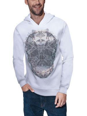 Vintage havana rhinestone skull hoodie hot sale
