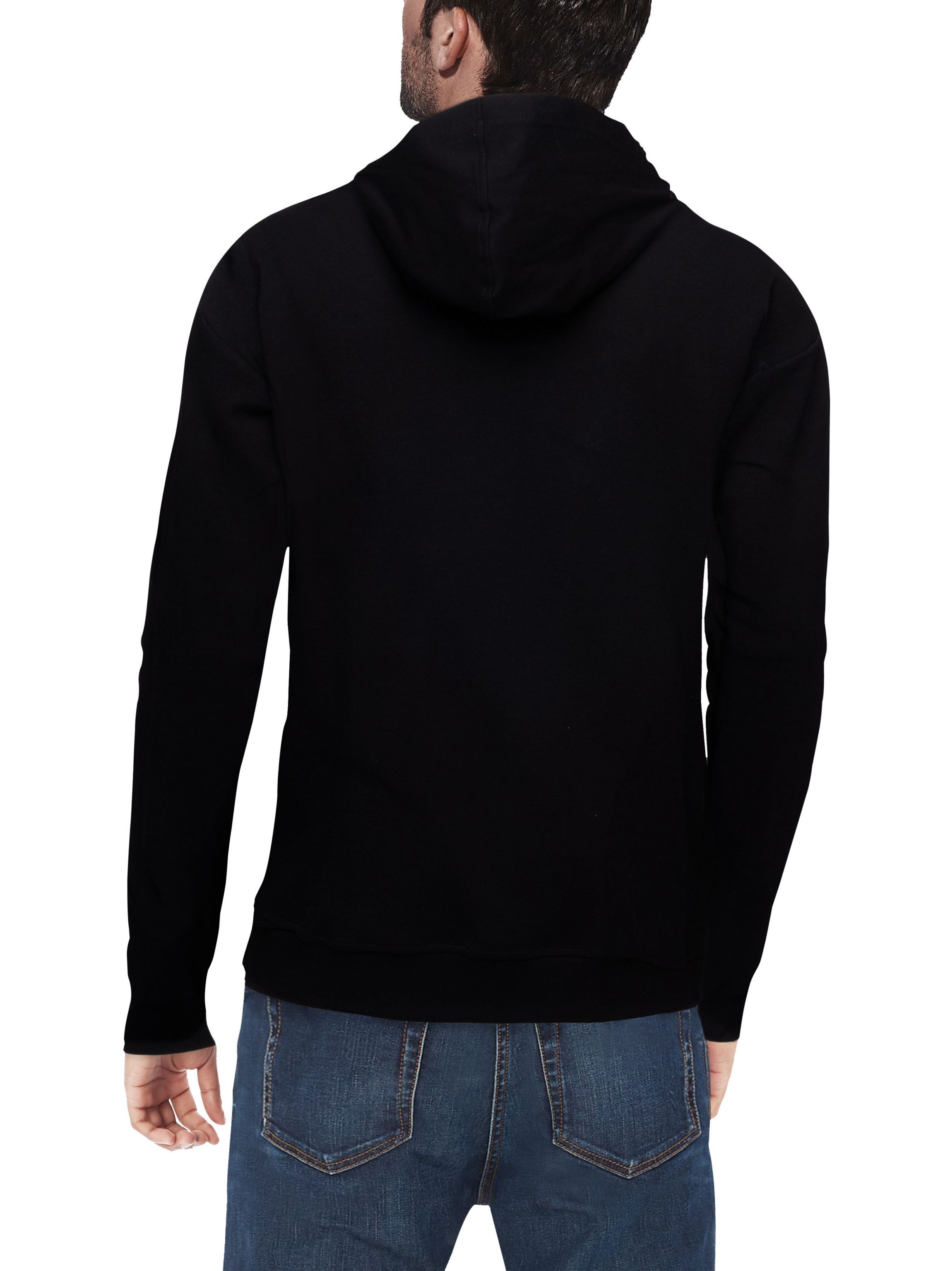 HEADS OR TAILS Mens Geometric Skull Rhinestone Hoodie Sweatshirt