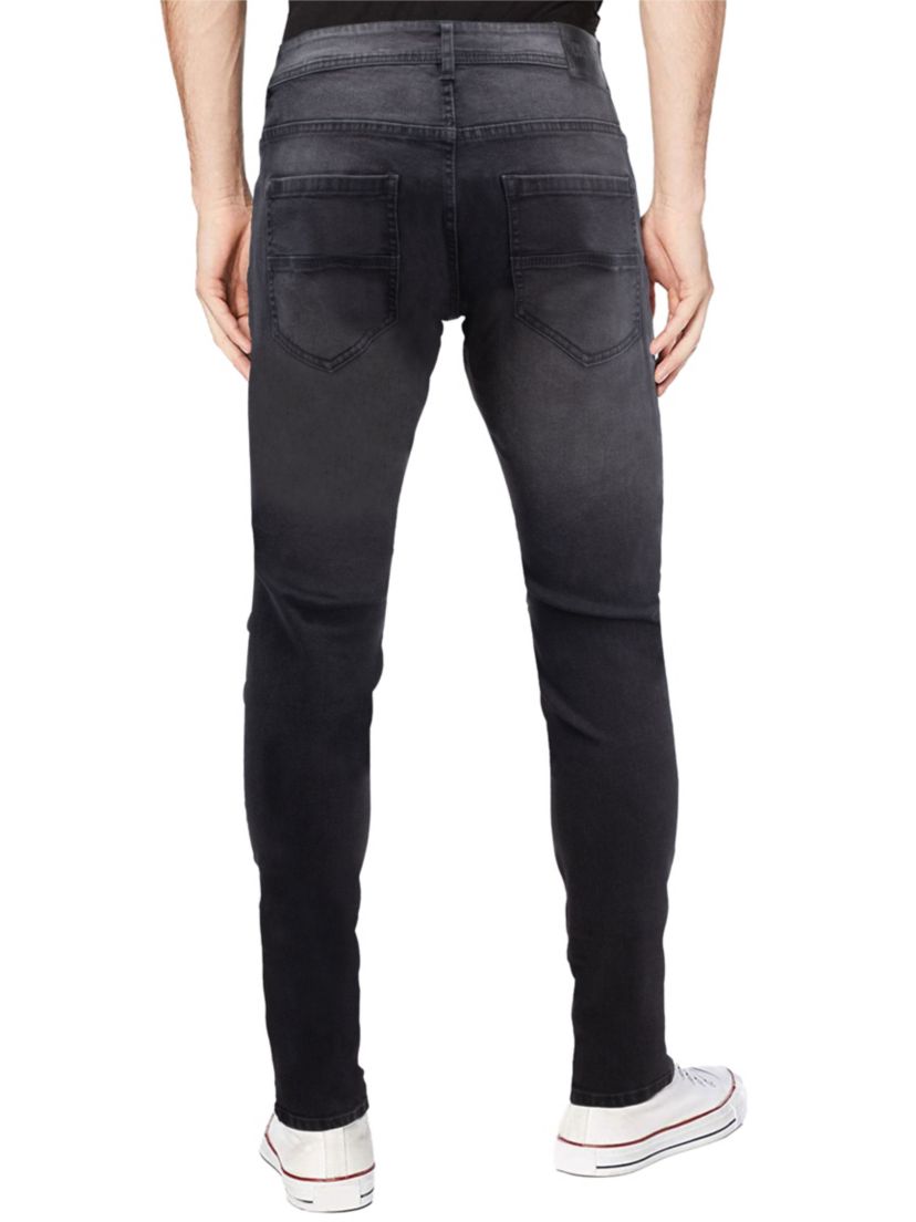 RAW X Mens Slim Tapered Flex Ripped Moto Jeans