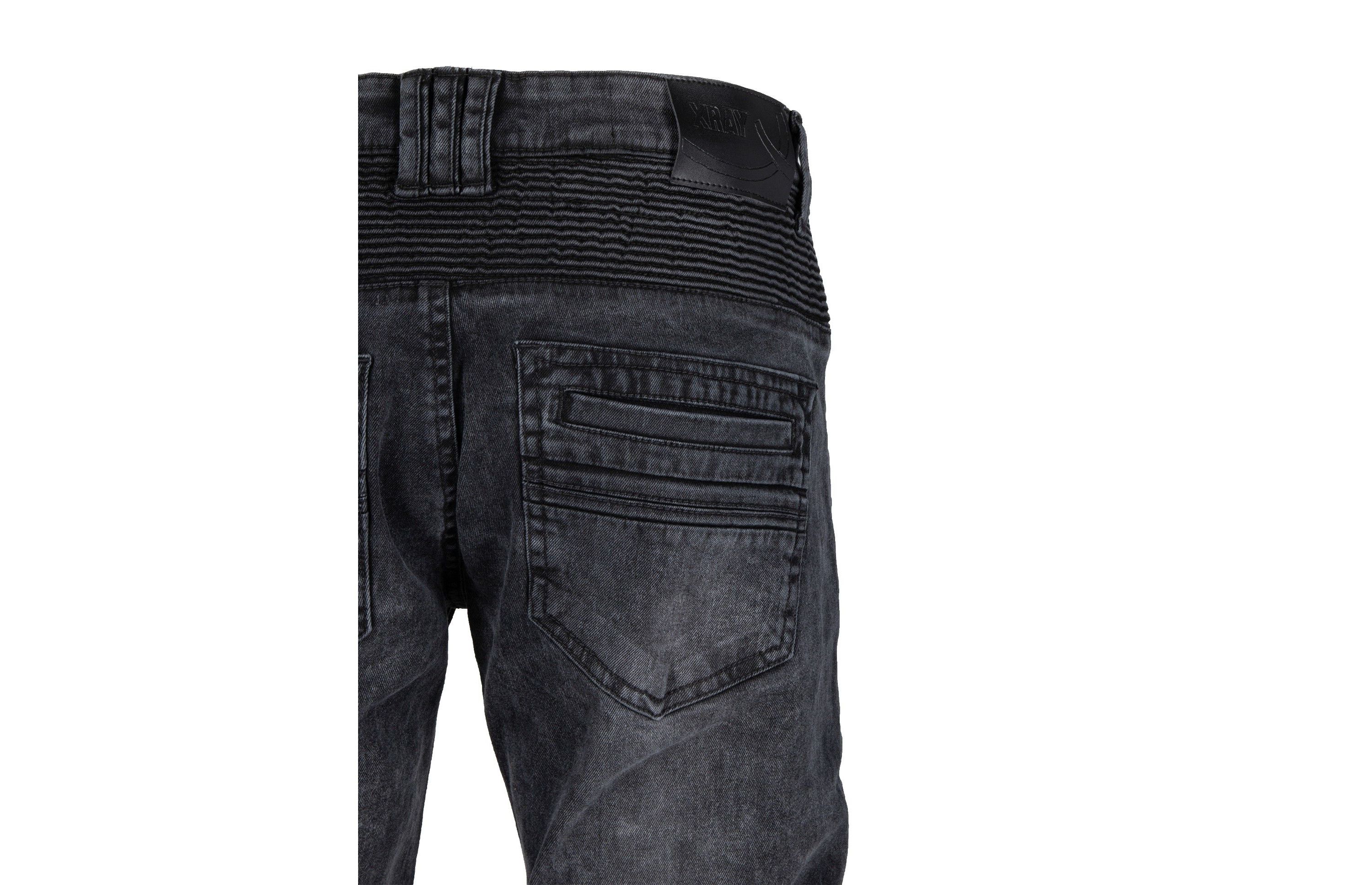 RAW X Mens Slim Tapered Flex Ripped Moto Jeans