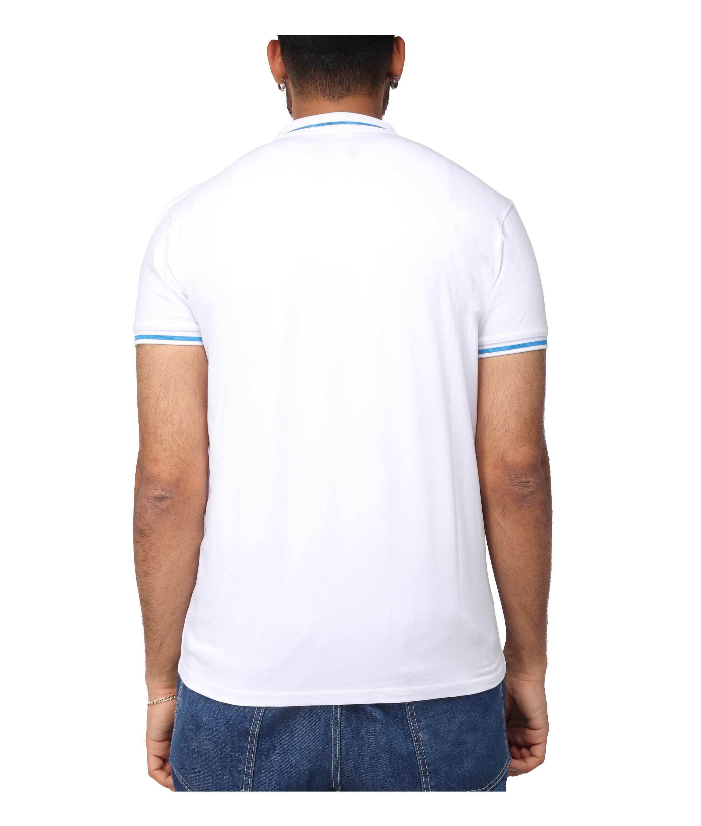 X RAY Mens Basic Short Sleeve Tipped Polo
