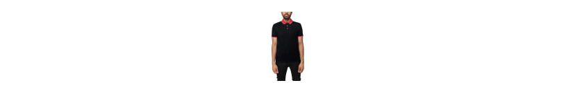 X RAY Mens Short Sleeve Snap-Placket Polo