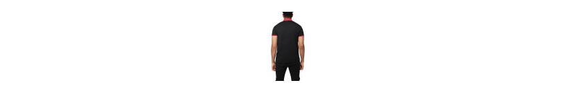 X RAY Mens Short Sleeve Snap-Placket Polo