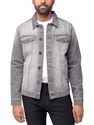X RAY Men's Denim Jacket, Grey, Medium