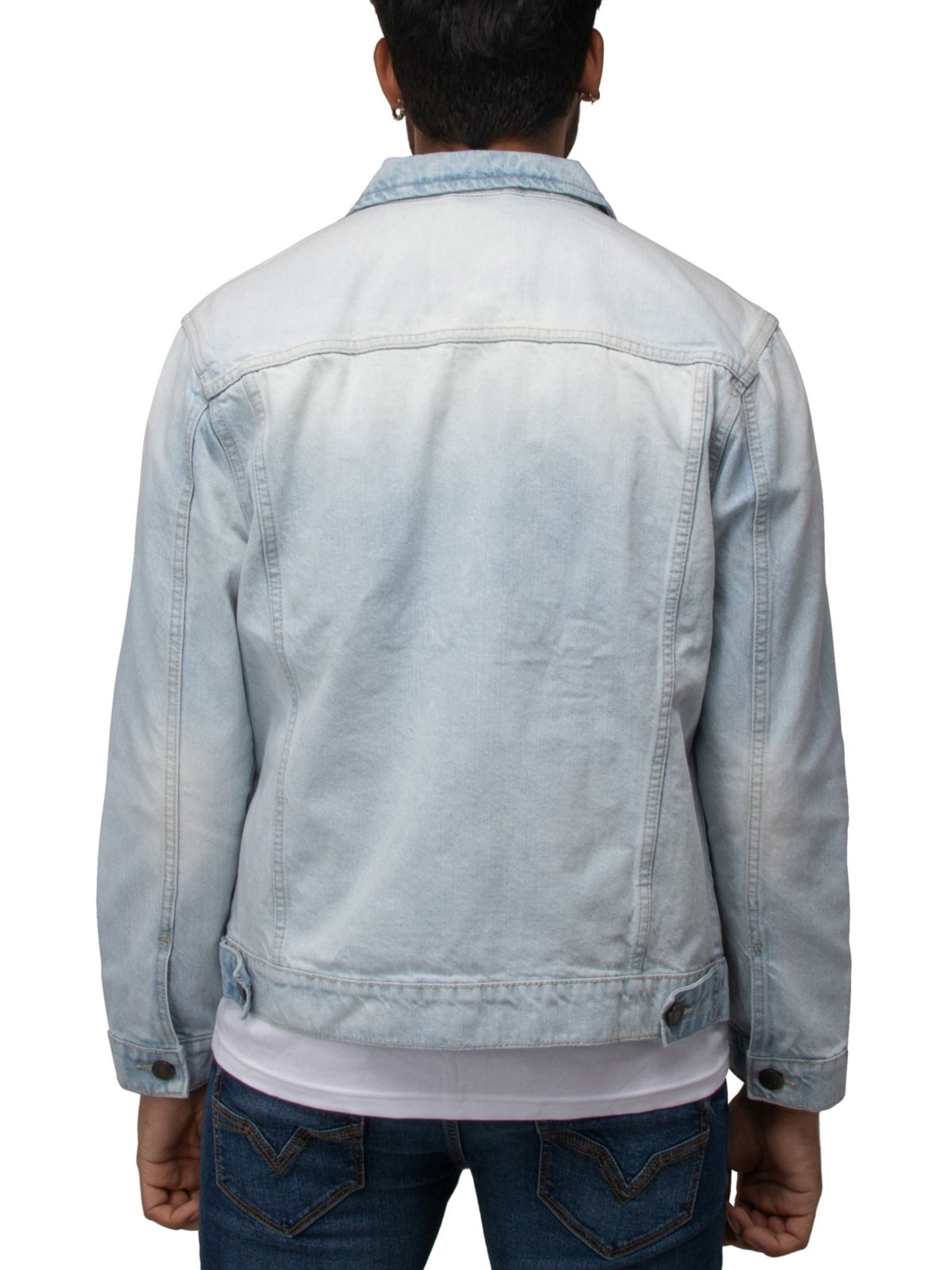 X RAY Mens Flex Denim Trucker Jacket