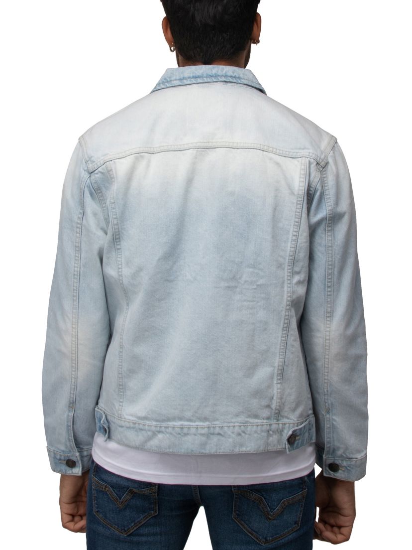 X RAY Mens Flex Denim Trucker Jacket