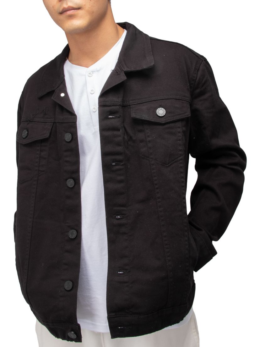 X RAY Mens Flex Denim Trucker Jacket
