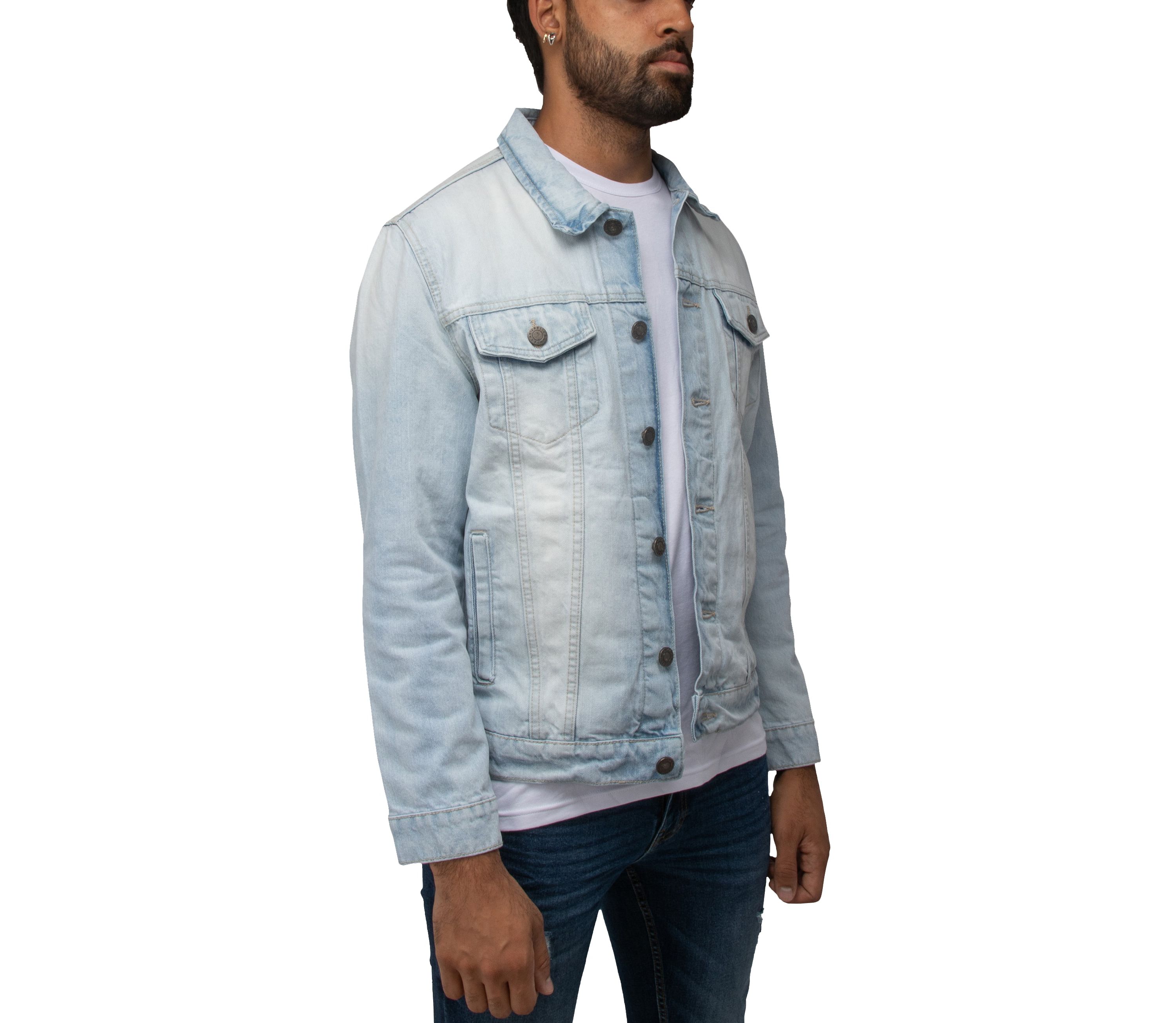 X RAY Mens Flex Denim Trucker Jacket