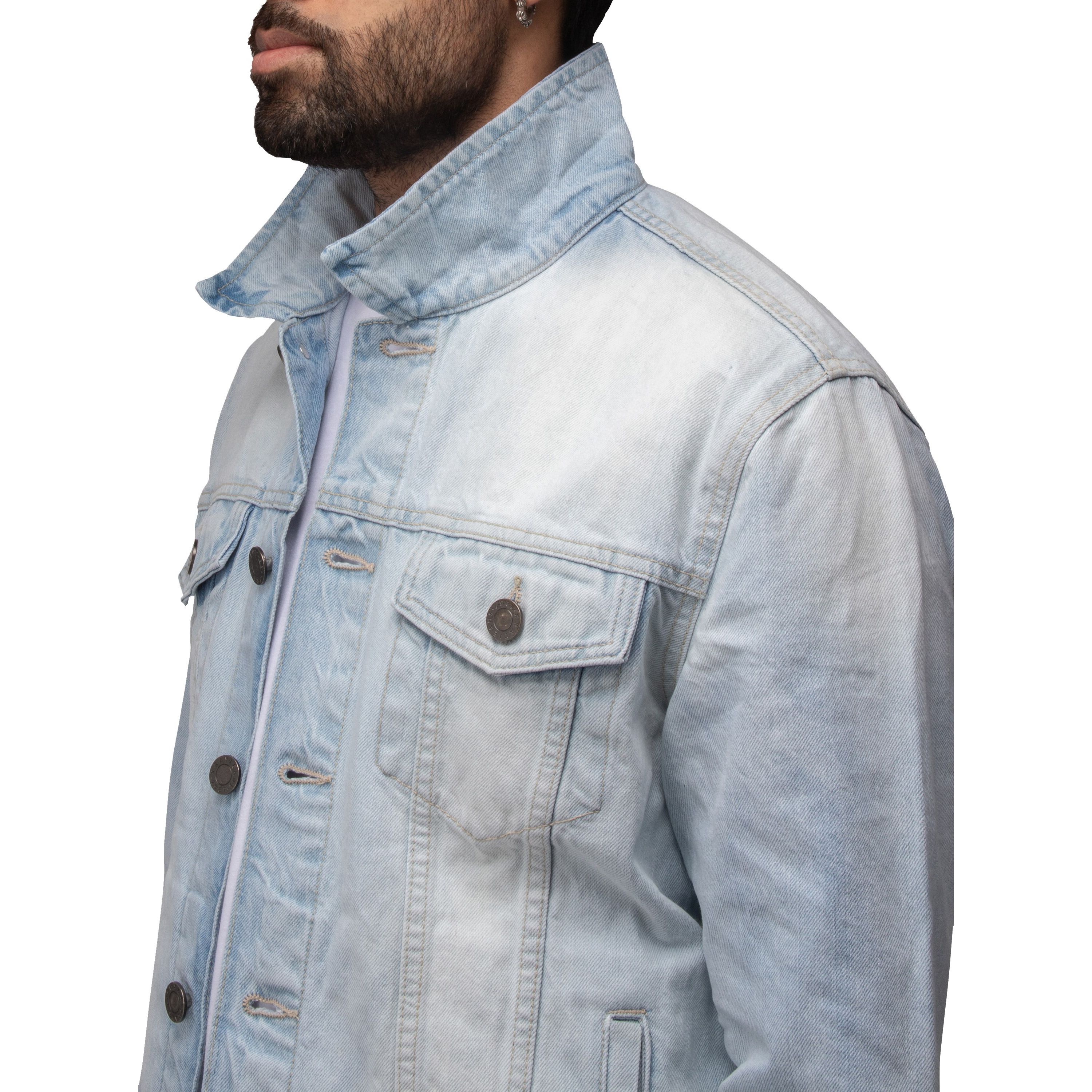 X RAY Mens Flex Denim Trucker Jacket