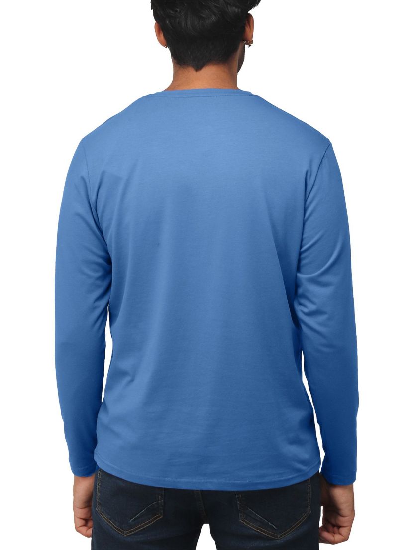 X RAY Mens Long Sleeve Henley T-Shirt