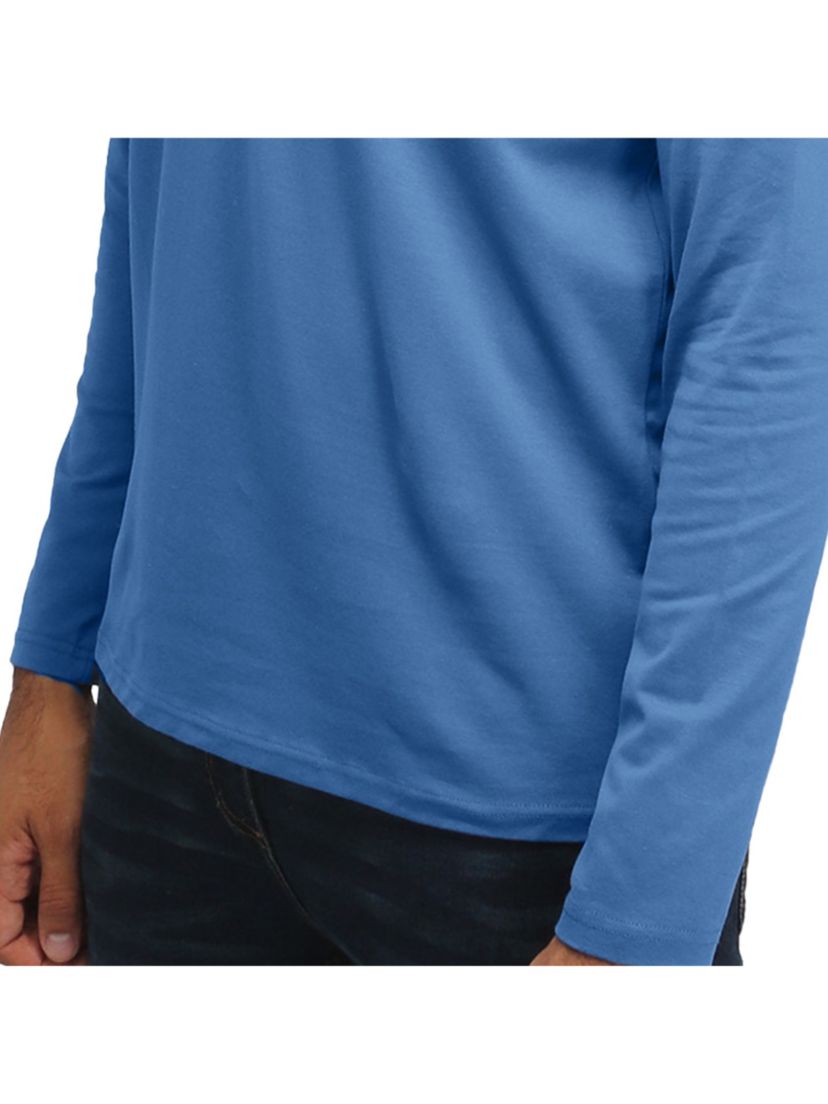 X RAY Mens Long Sleeve Henley T-Shirt