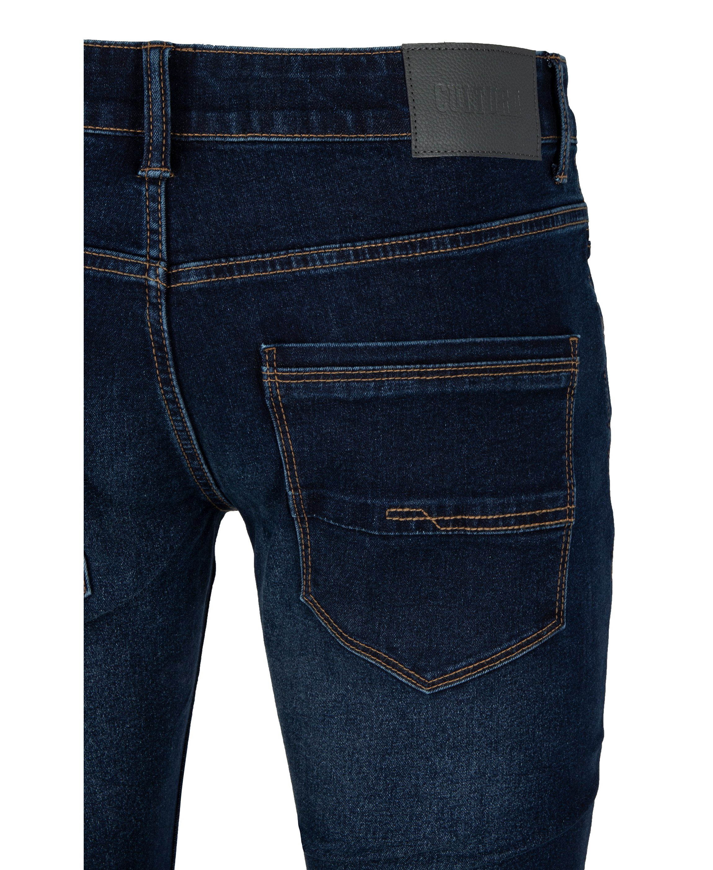 CULTURA Mens Slim Tapered Leg Stretch Jeans