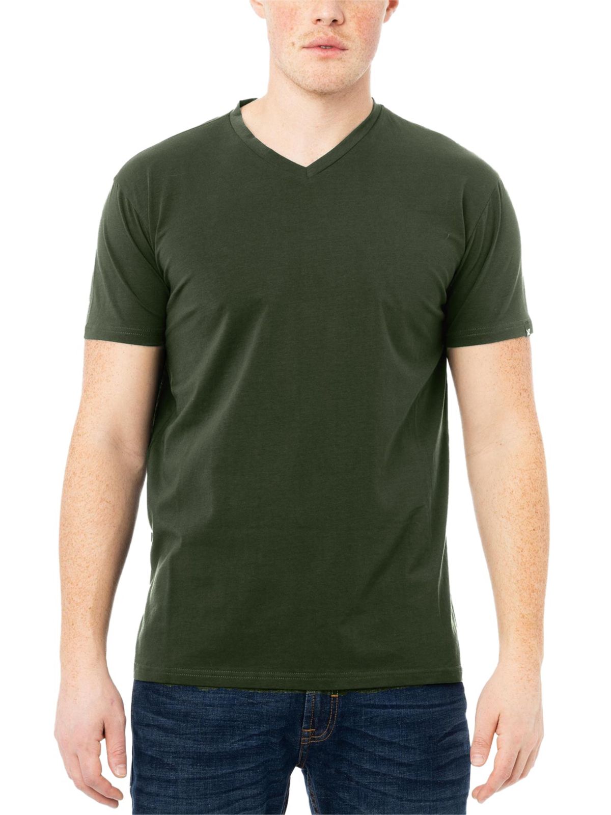 X RAY Mens Basic V-Neck Short Sleeve T-Shirt