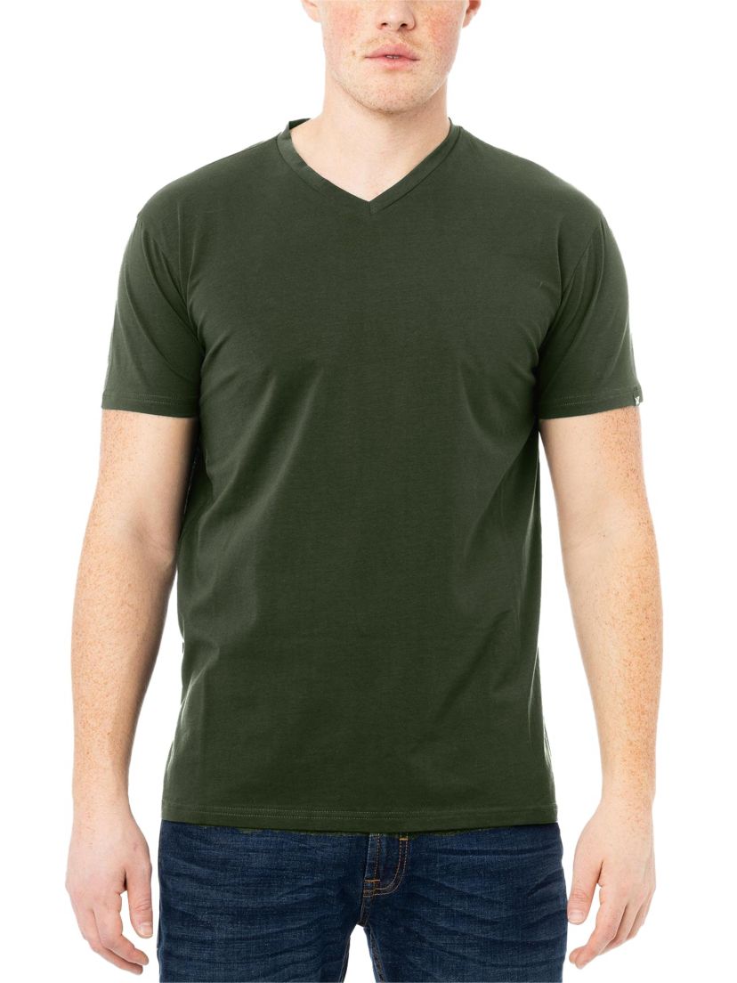 X RAY Mens Basic V-Neck Short Sleeve T-Shirt