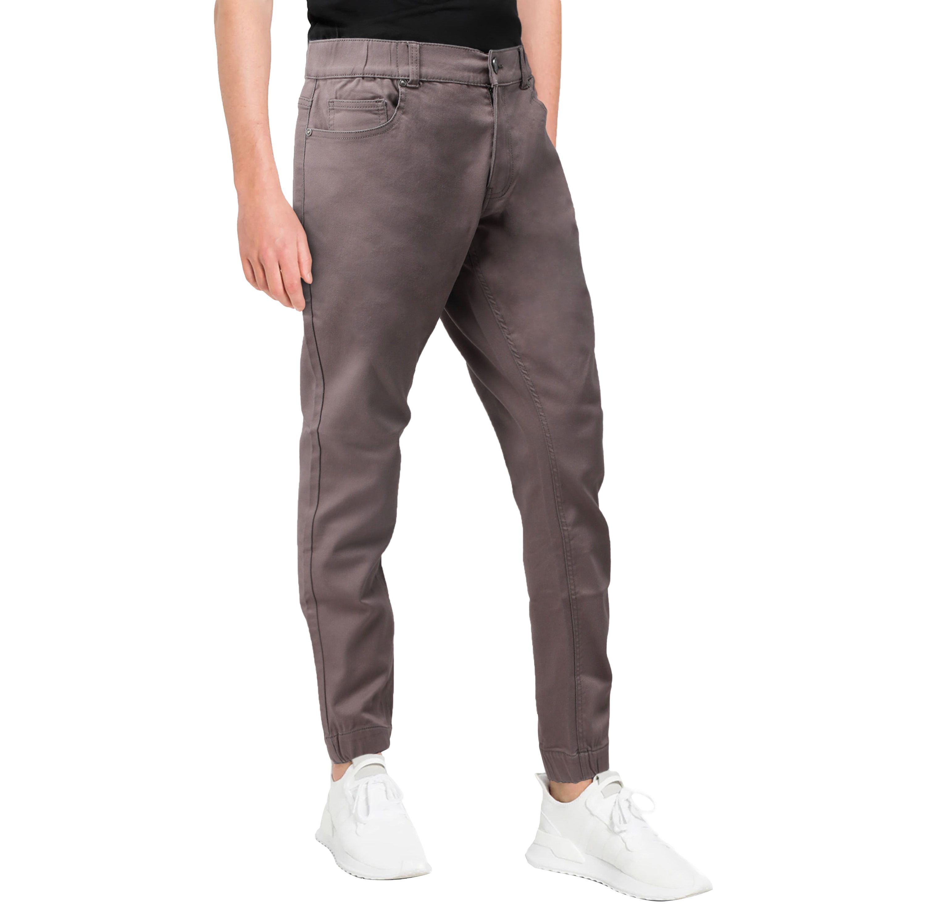 X RAY Mens Elastic Waist Jogger Style Stretch Twill Pants