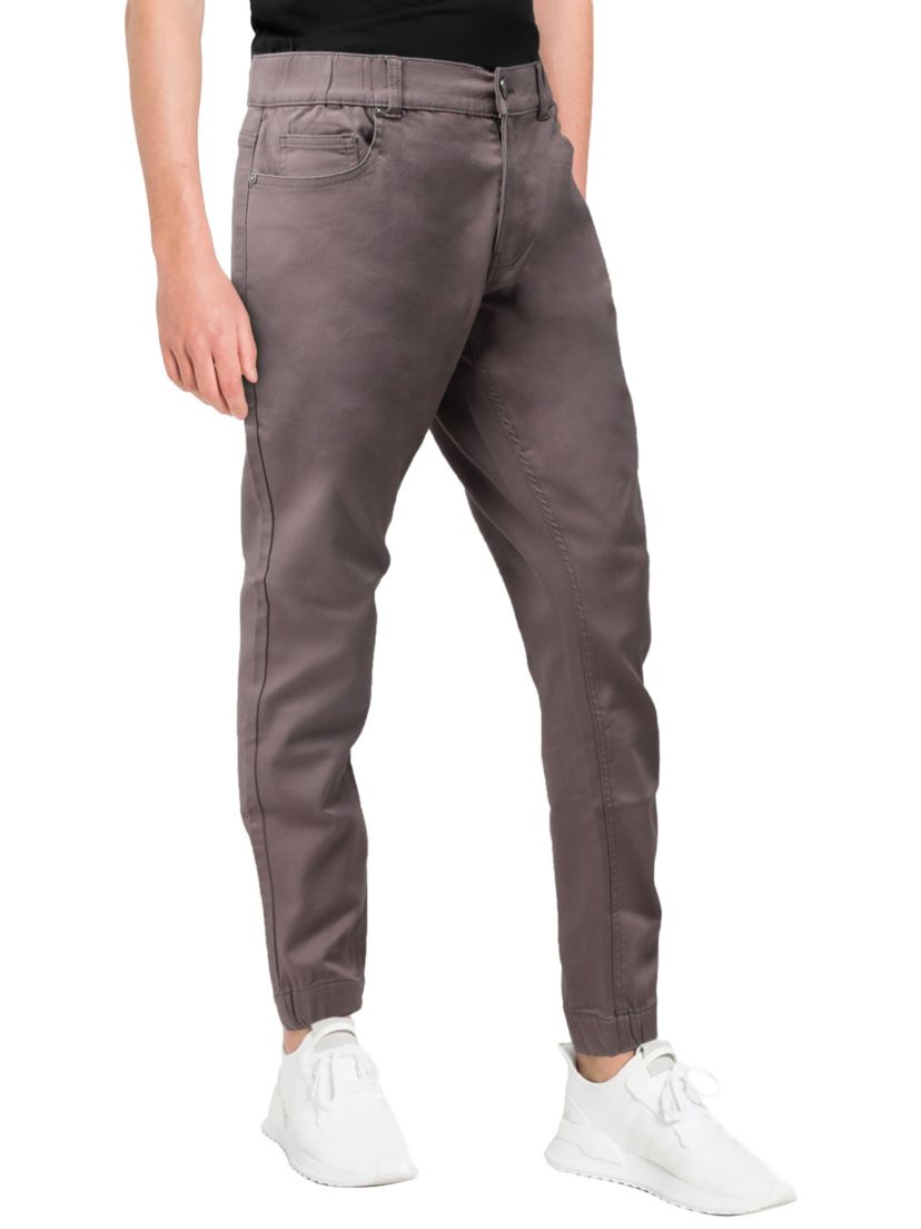 X RAY Mens Elastic Waist Jogger Style Stretch Twill Pants