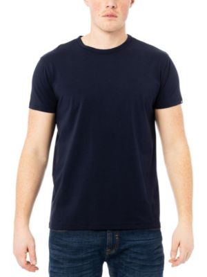 X RAY Men's Basic Crewneck Short Sleeve T-Shirt, Navy Blue, XL