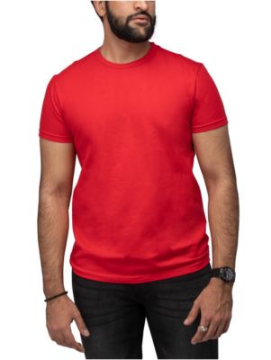 X RAY Men's Basic Crewneck Short Sleeve T-Shirt, Red, XL