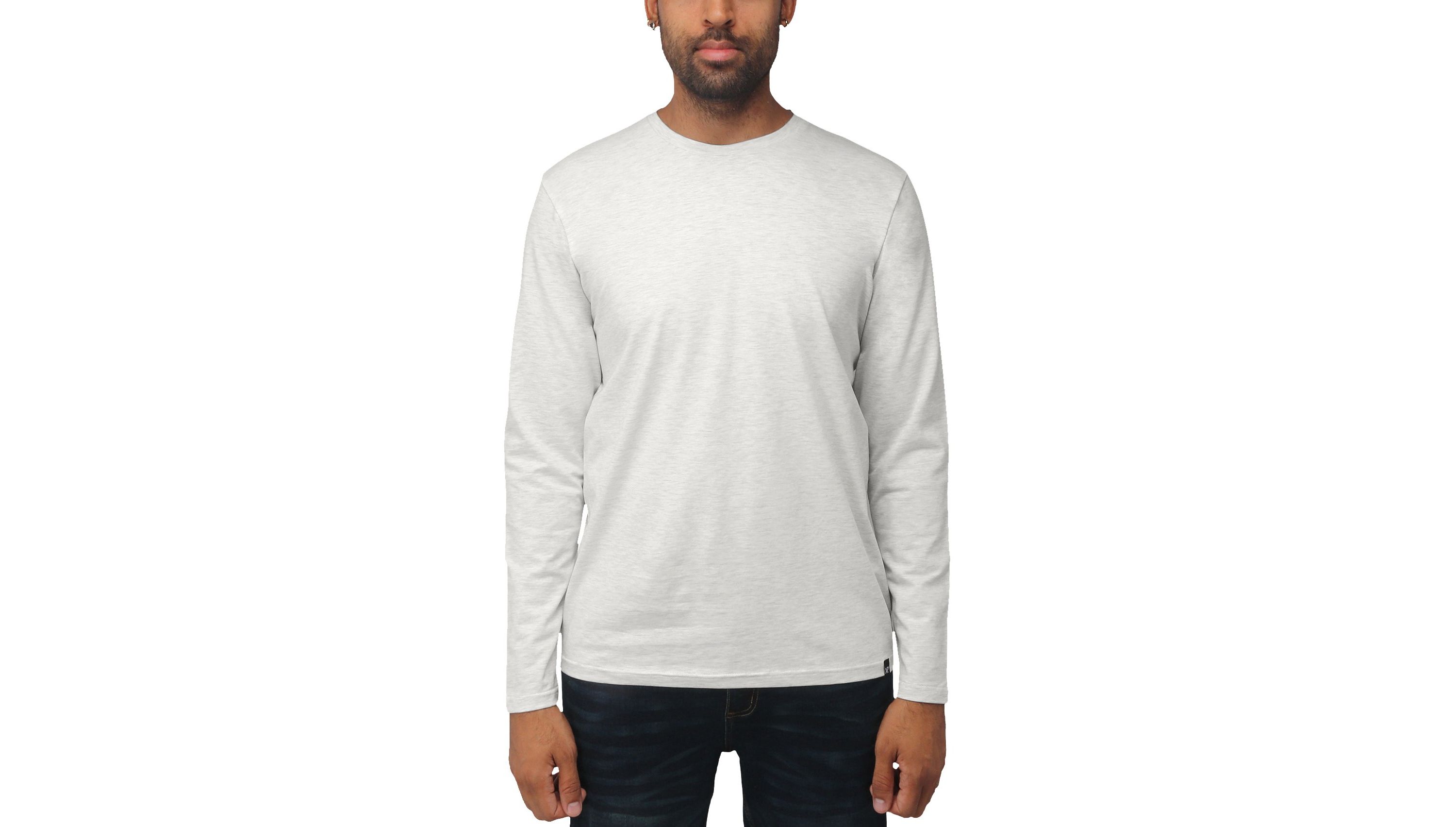 X RAY Mens Long Sleeve Crewneck T-Shirt