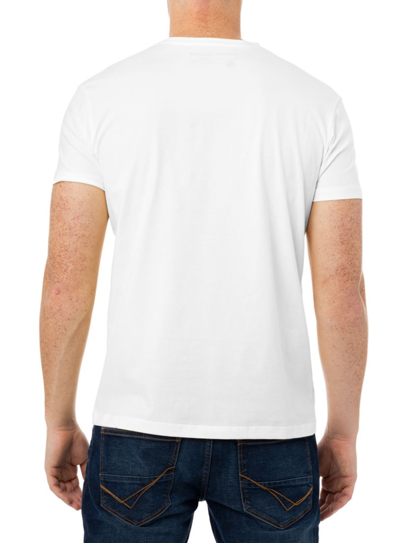 X RAY Mens Basic Henley Neck Short Sleeve T-Shirt