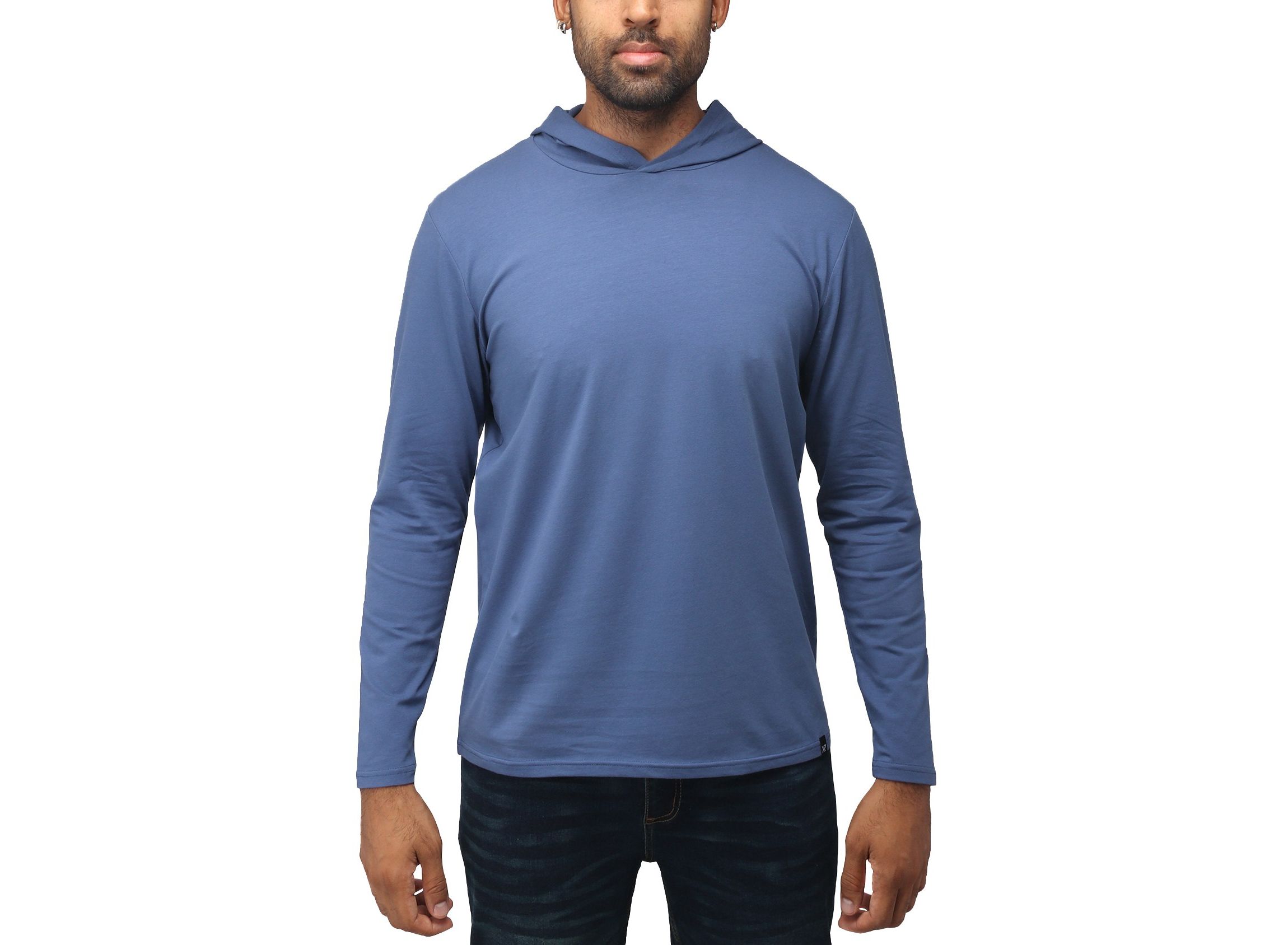 X RAY Mens Long Sleeve Hooded T-Shirt