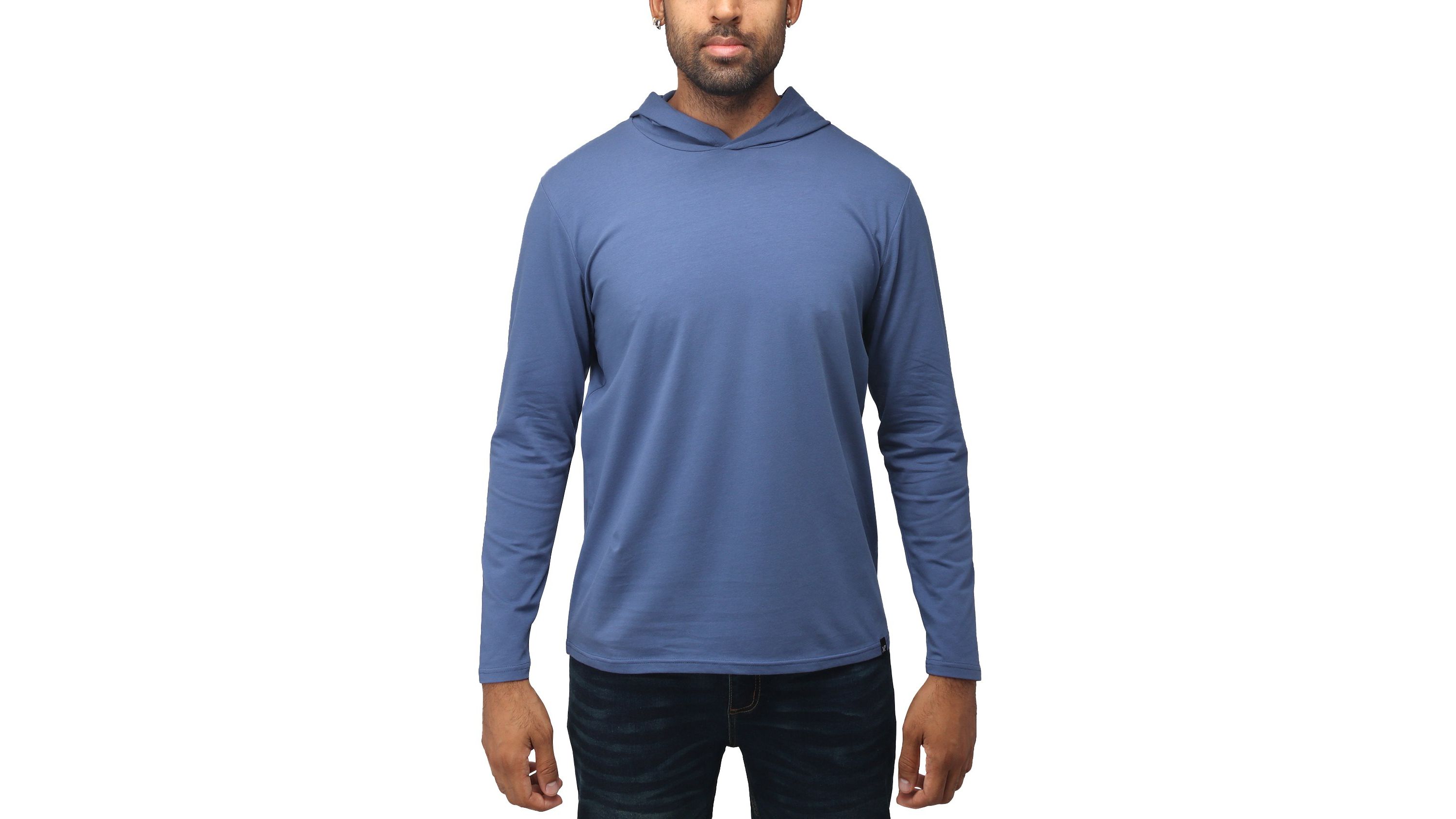 X RAY Mens Long Sleeve Hooded T-Shirt