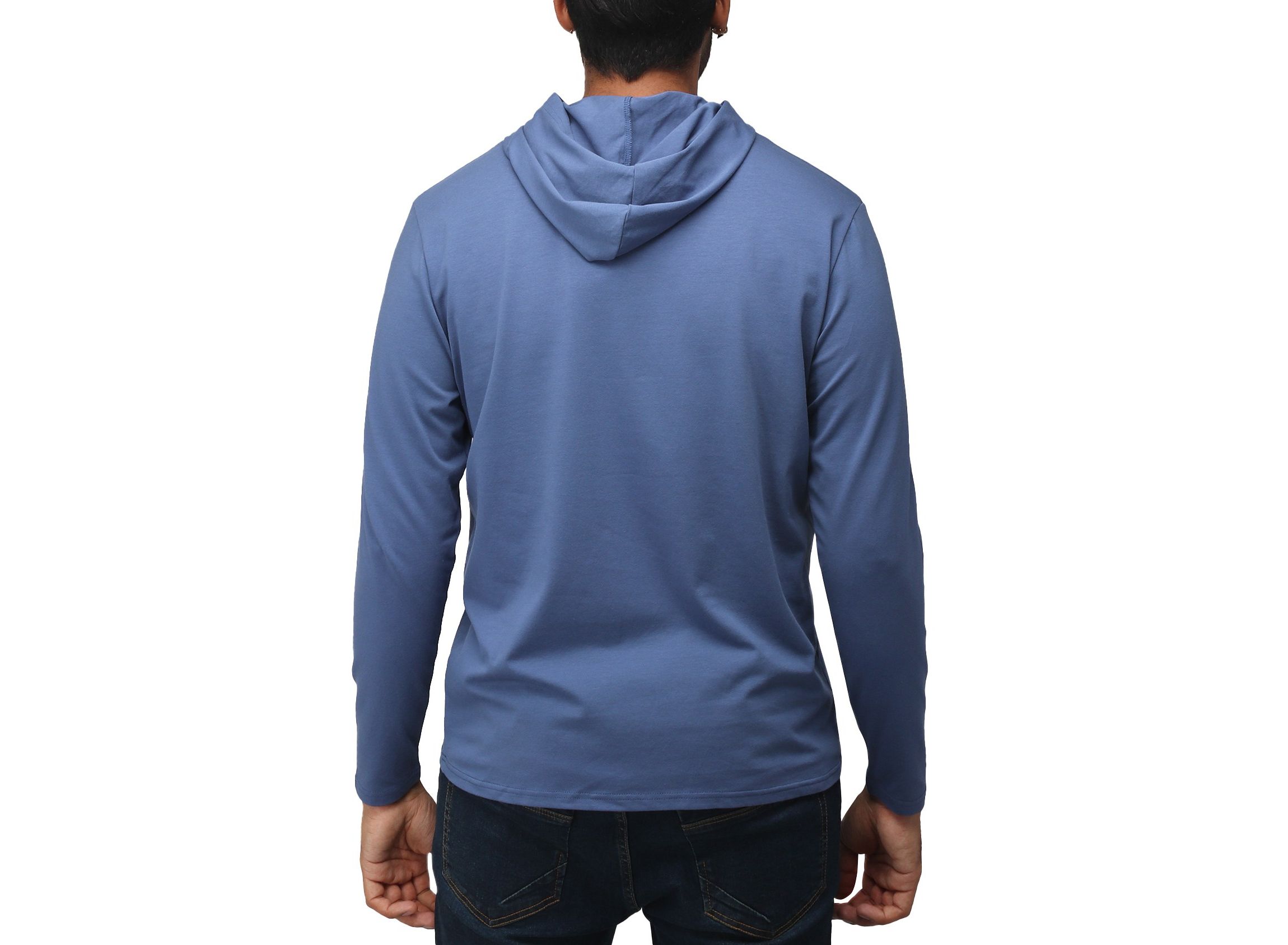 X RAY Mens Long Sleeve Hooded T-Shirt