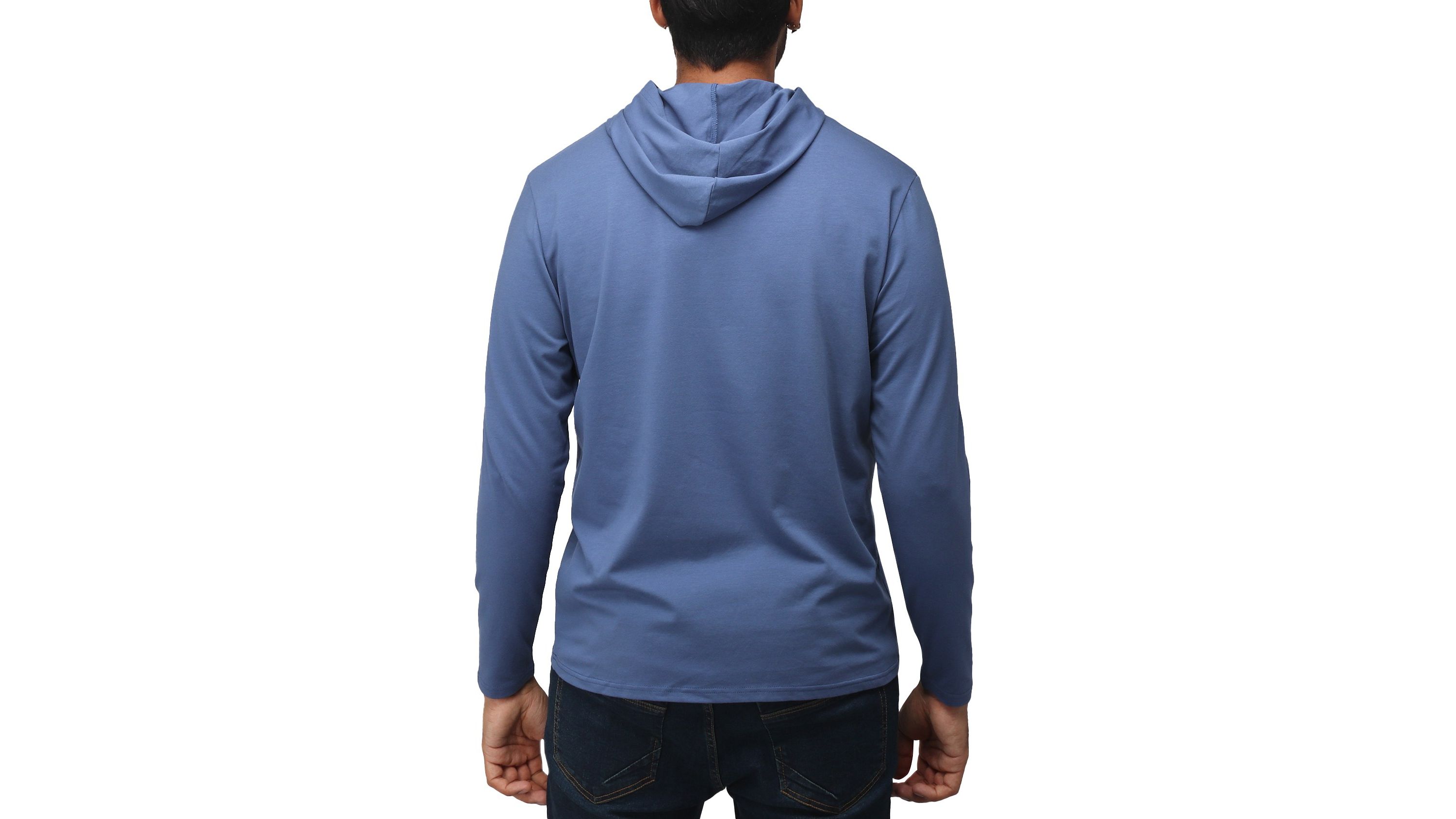 X RAY Mens Long Sleeve Hooded T-Shirt