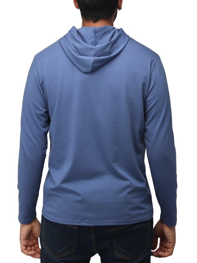 X RAY Mens Long Sleeve Hooded T-Shirt