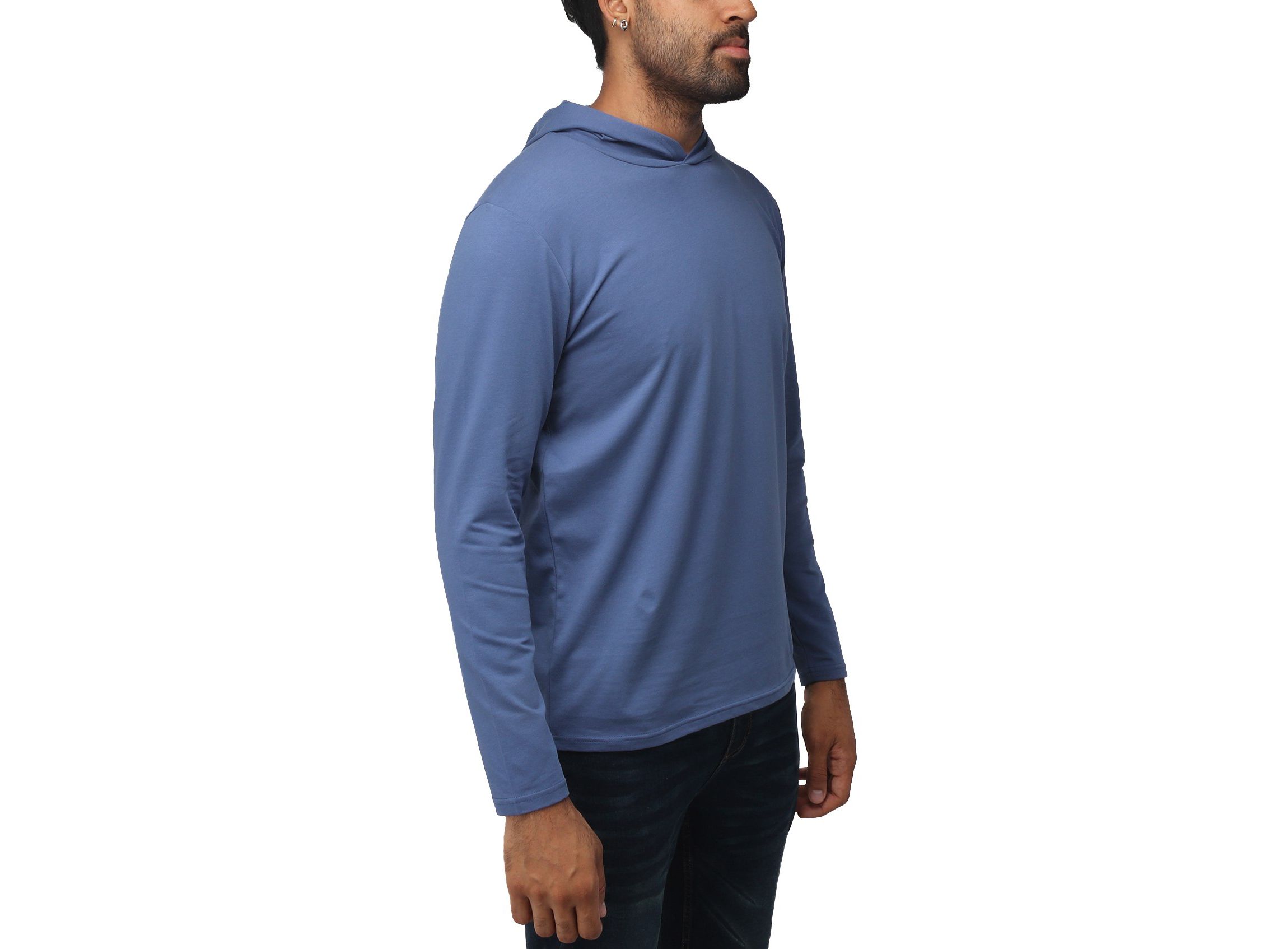X RAY Mens Long Sleeve Hooded T-Shirt