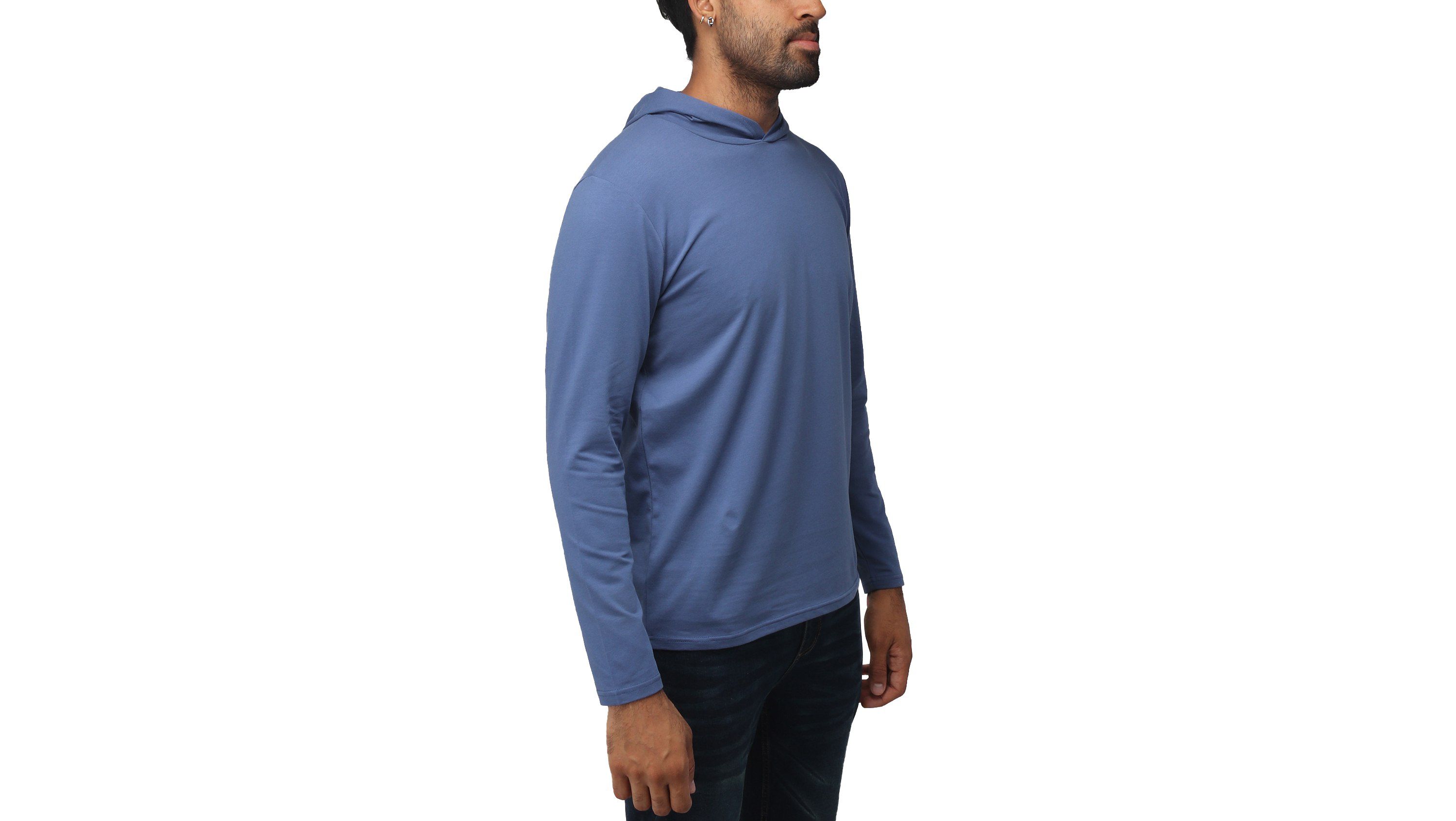 X RAY Mens Long Sleeve Hooded T-Shirt