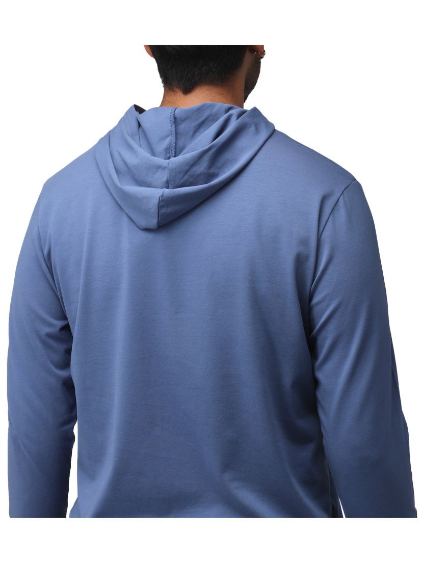 X RAY Mens Long Sleeve Hooded T-Shirt
