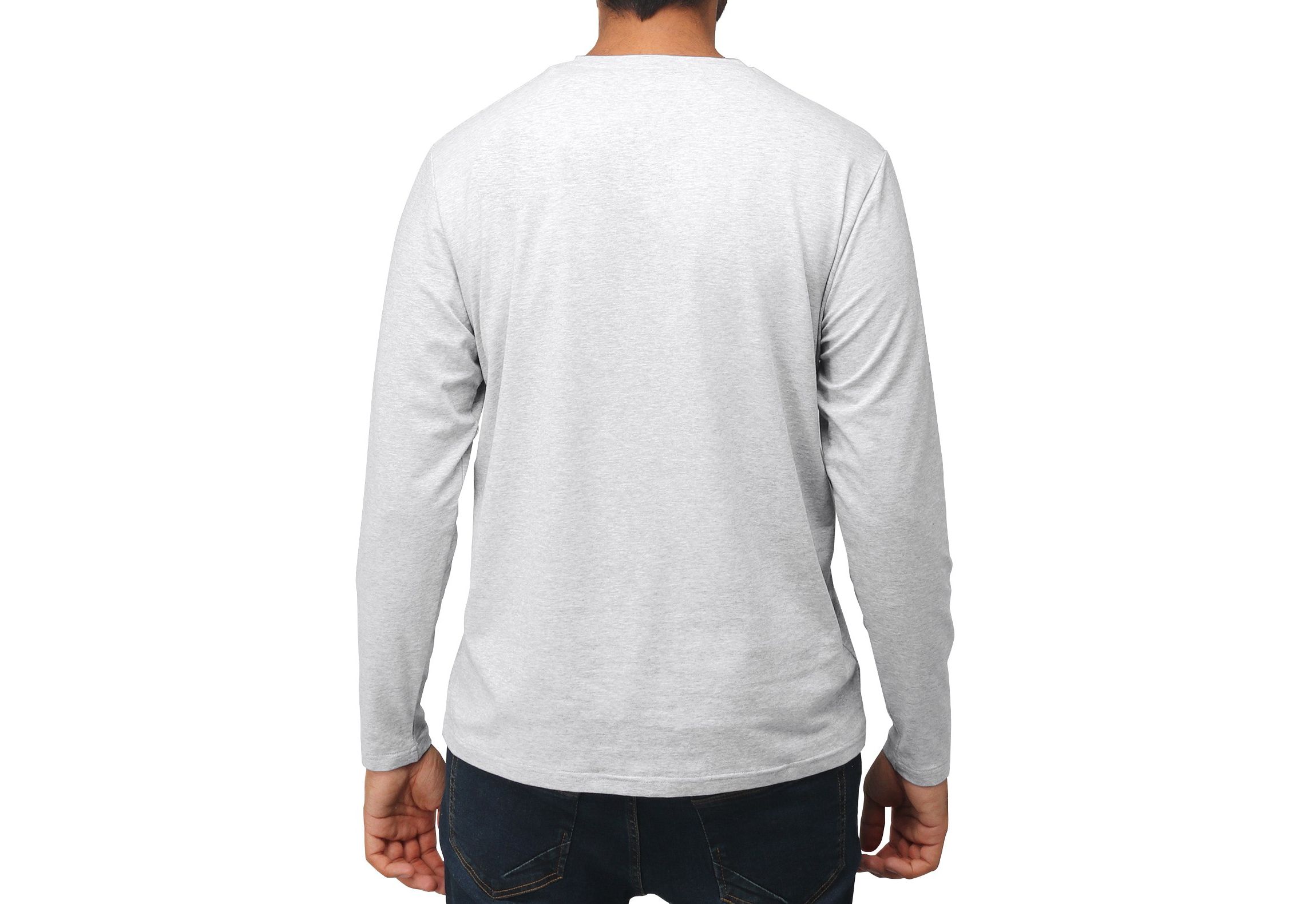 X RAY Mens Long Sleeve V-Neck T-Shirt