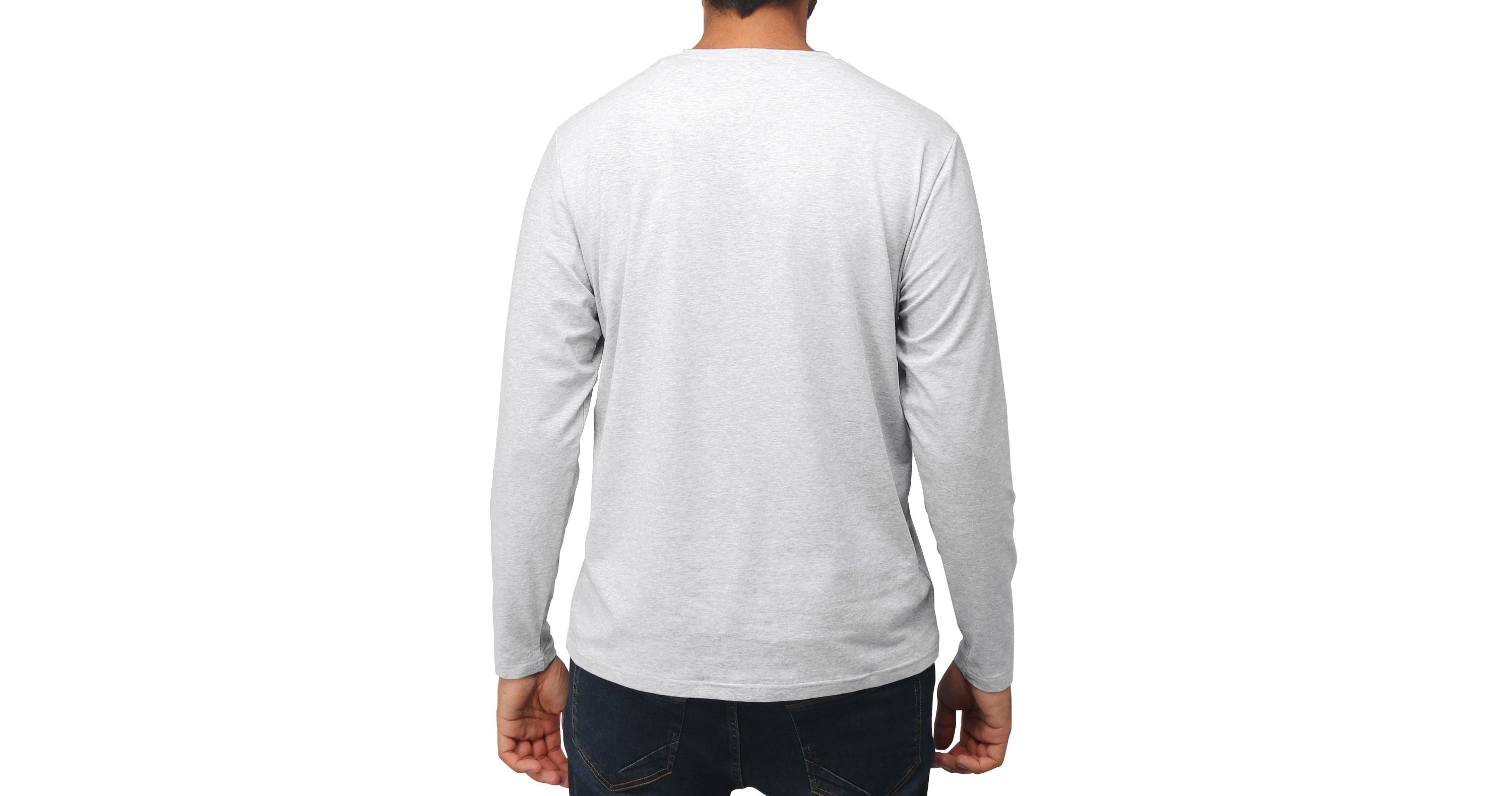 X RAY Mens Long Sleeve V-Neck T-Shirt