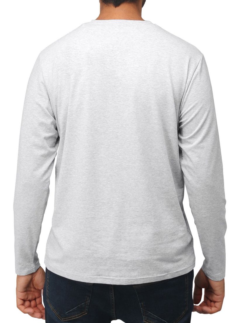 X RAY Mens Long Sleeve V-Neck T-Shirt