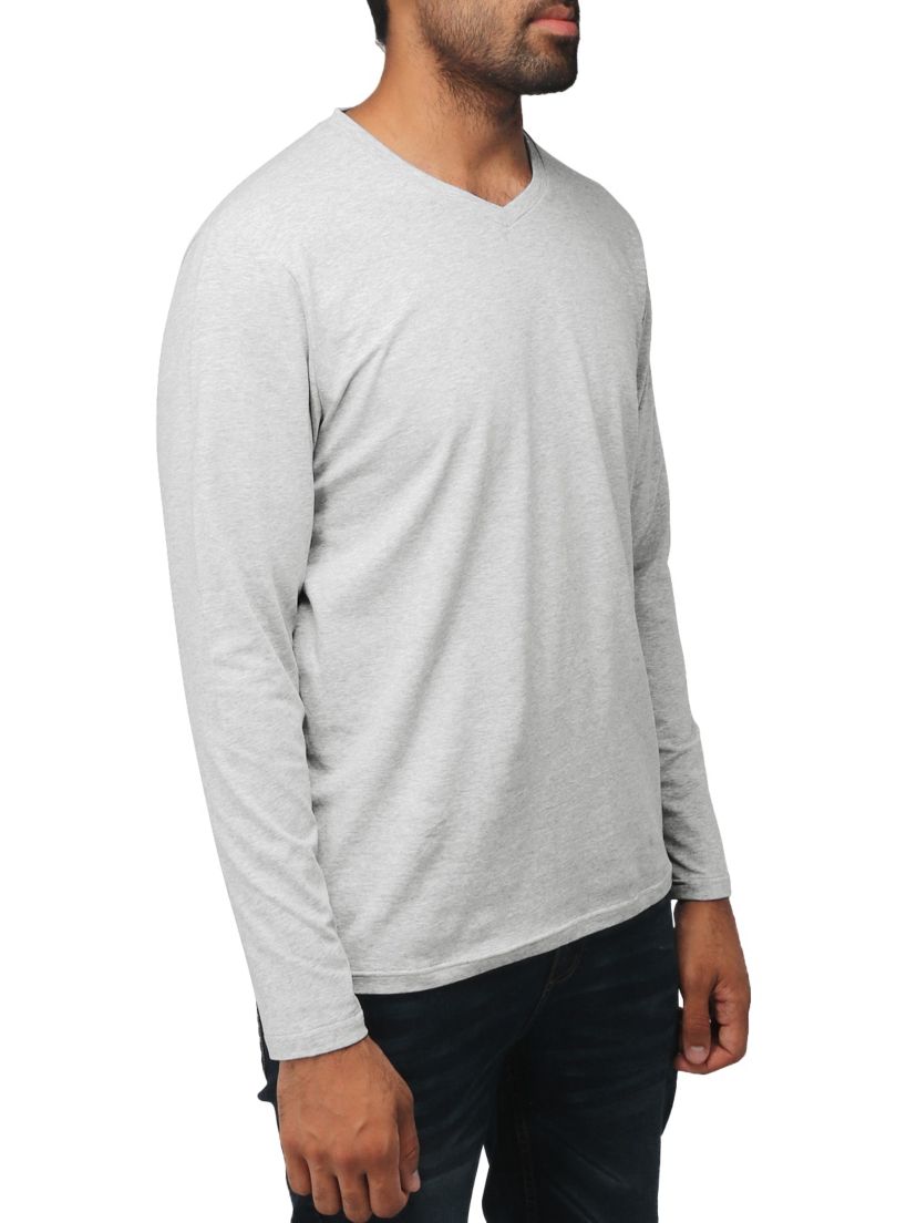 X RAY Mens Long Sleeve V-Neck T-Shirt