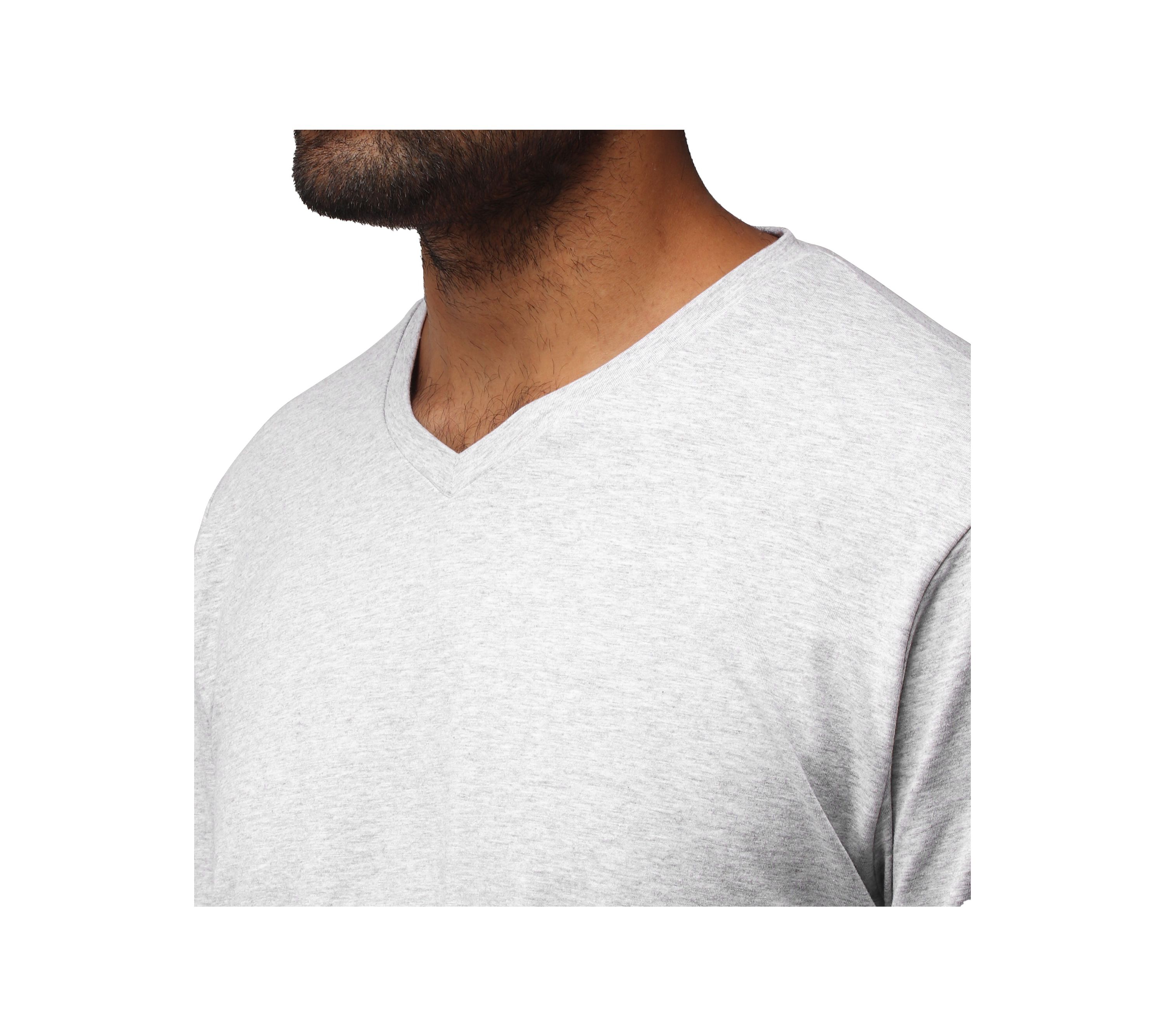 X RAY Mens Long Sleeve V-Neck T-Shirt