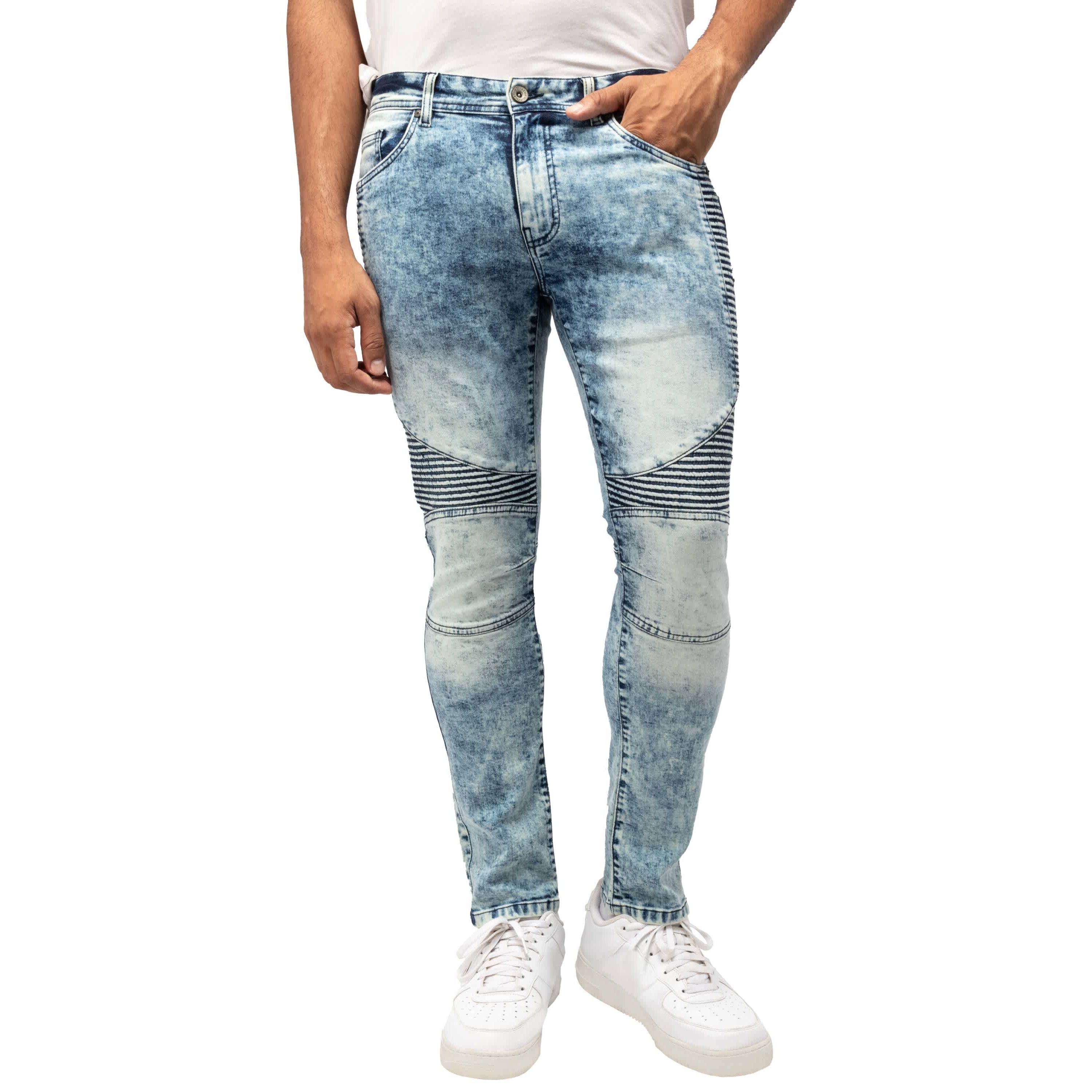 RAW X Mens Slim Stretch Moto Jeans